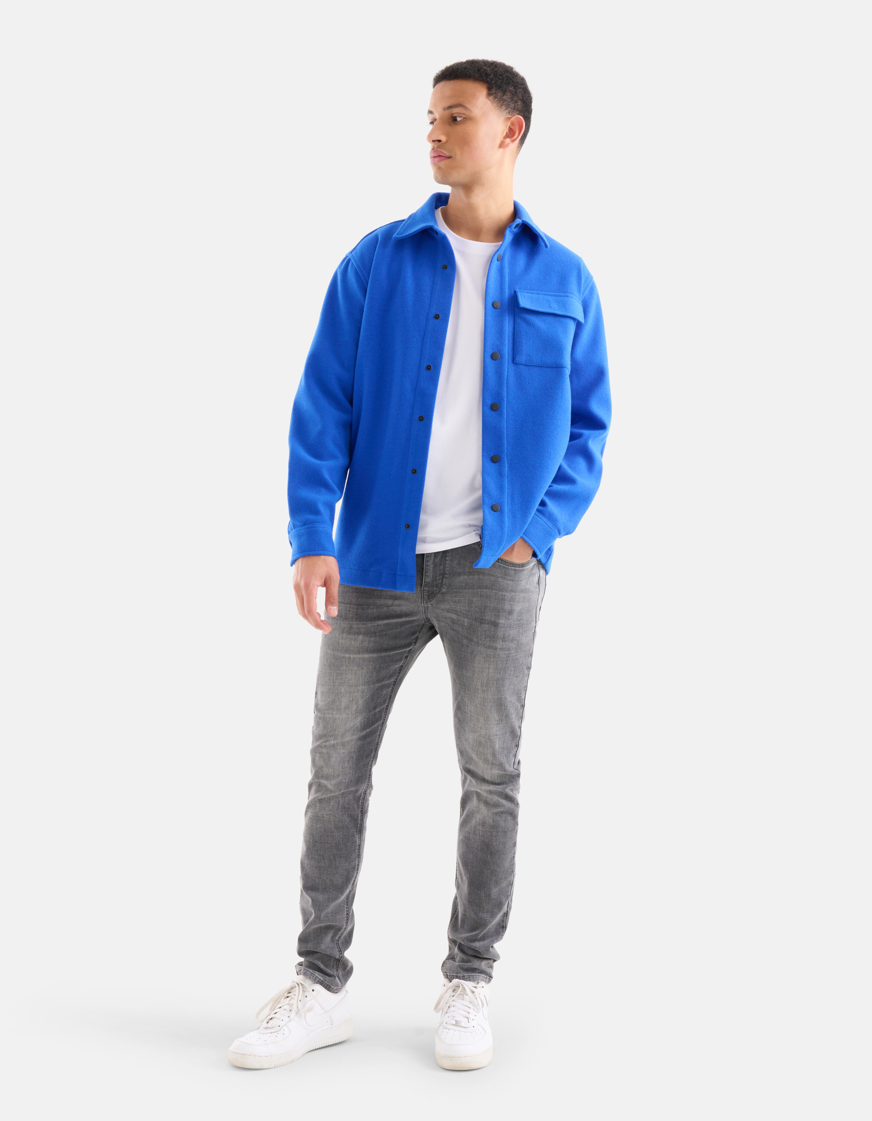 Taschen-Overshirt Blau SHOEBY MEN