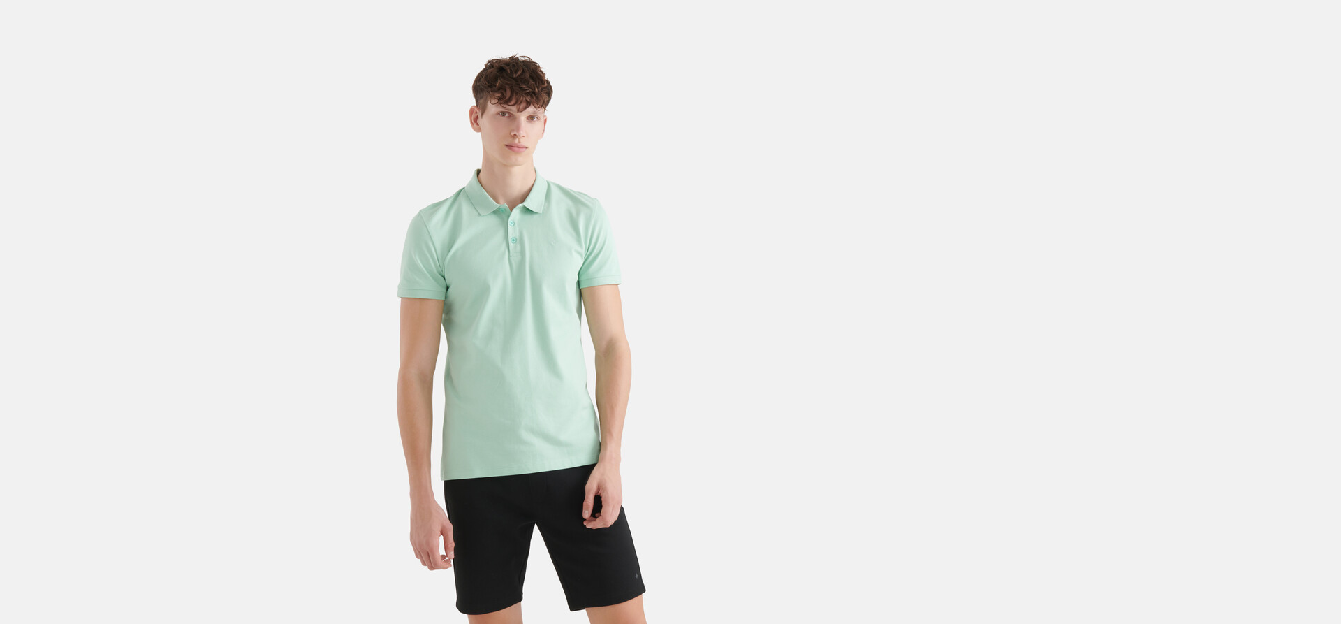 Basic Polo Hellgrün SHOEBY MEN
