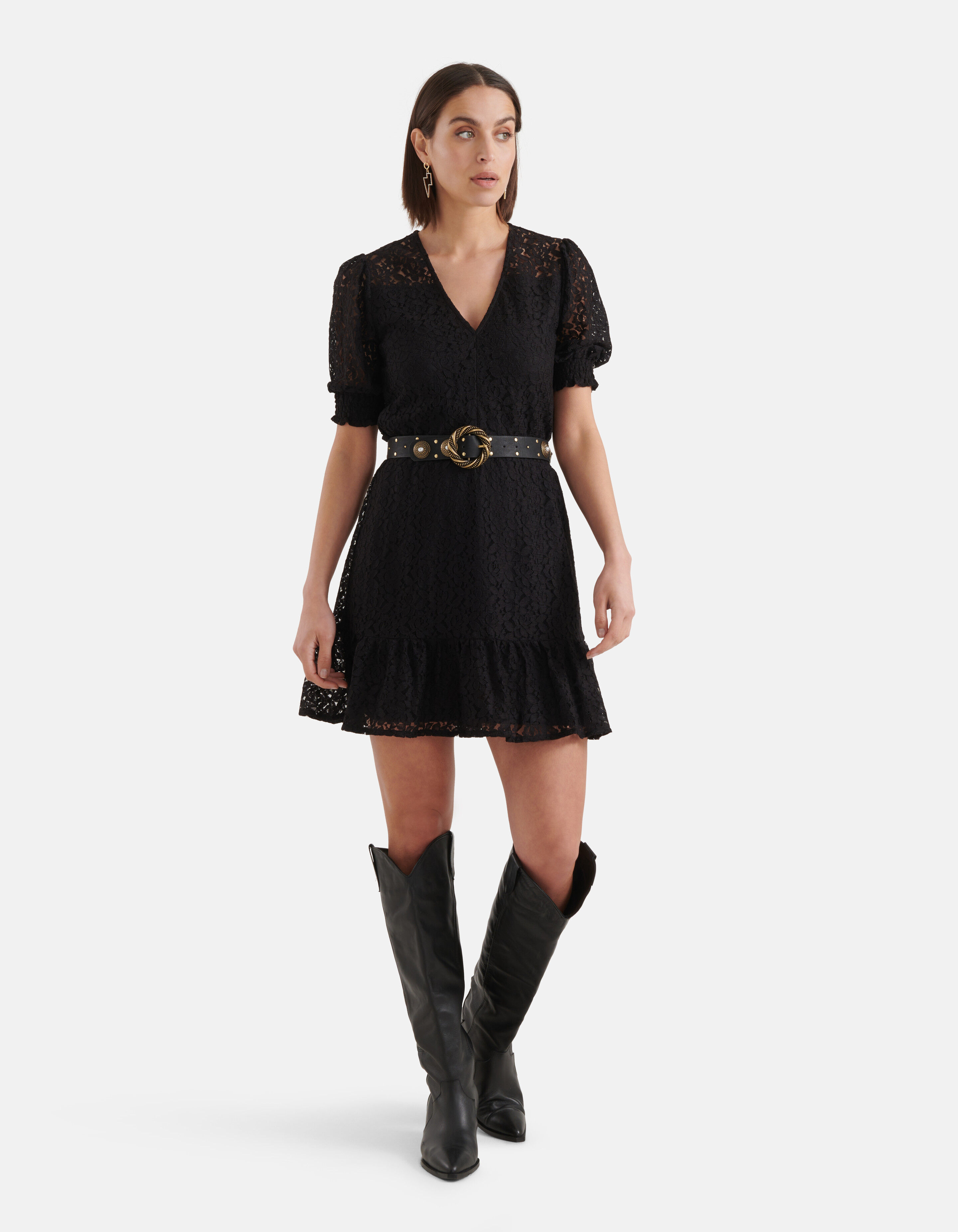 Spitzenkleid Schwarz SHOEBY WOMEN