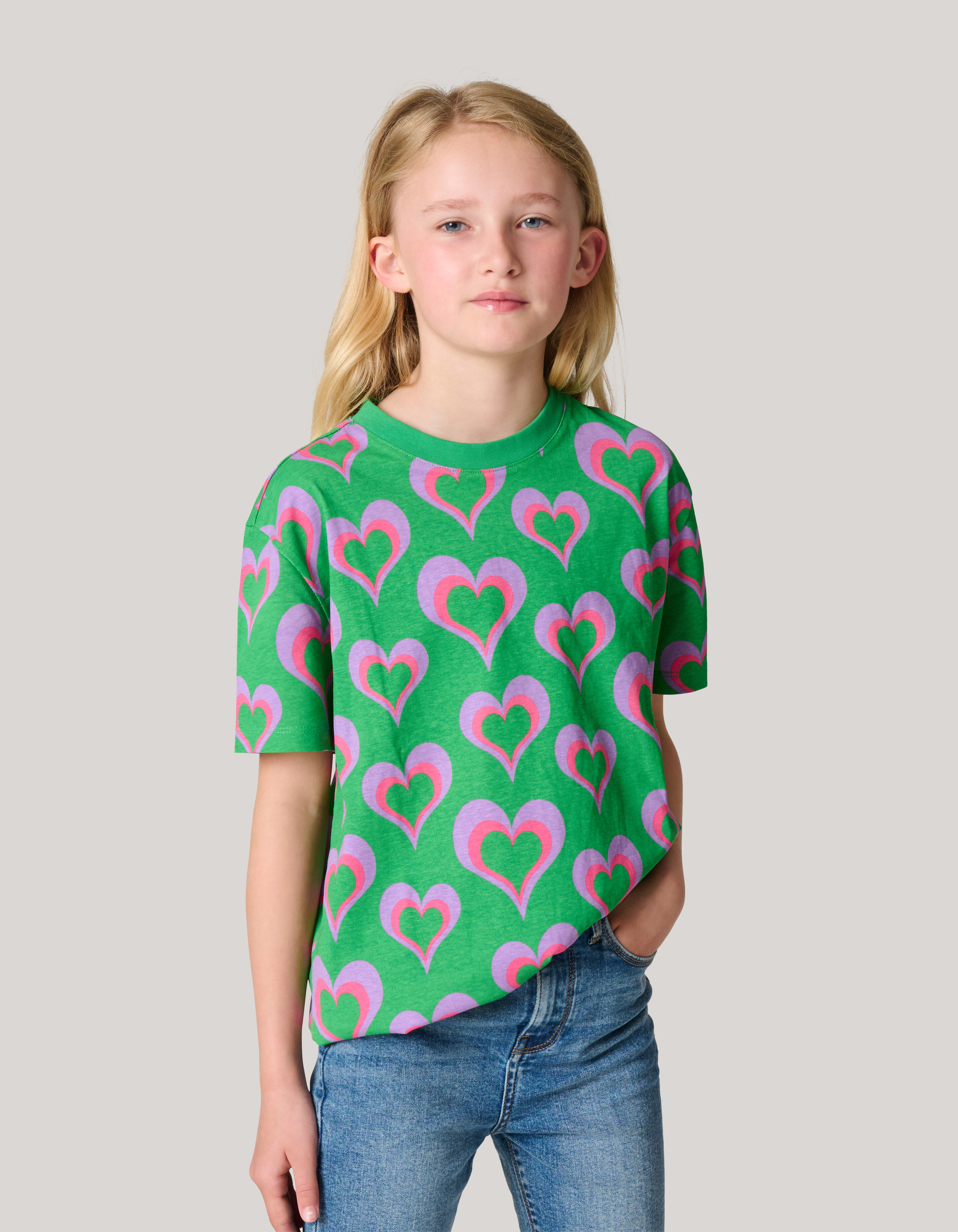 Bedrucktes T-shirt Grün SHOEBY GIRLS