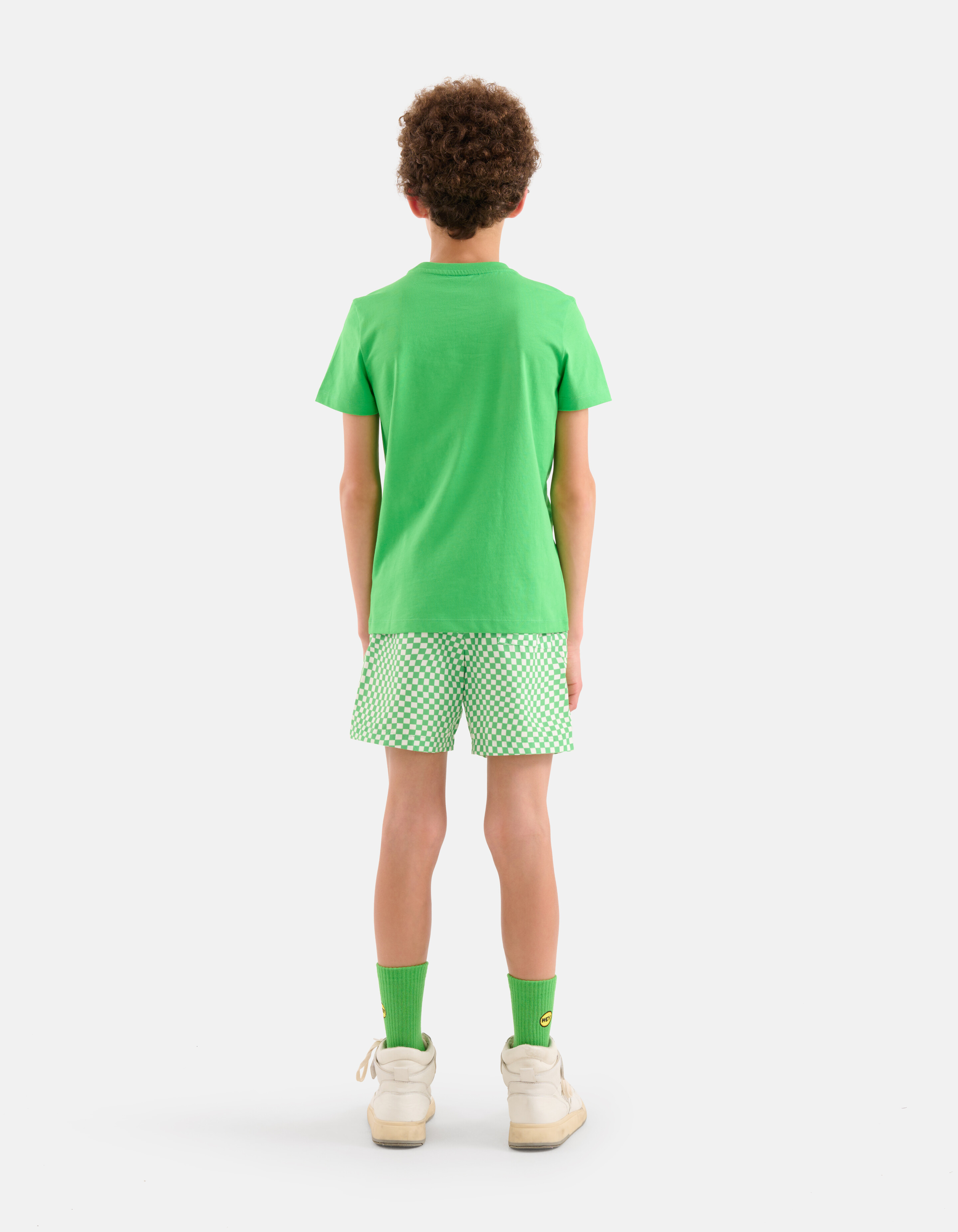 Blockdruck-Badehose Grün SHOEBY BOYS