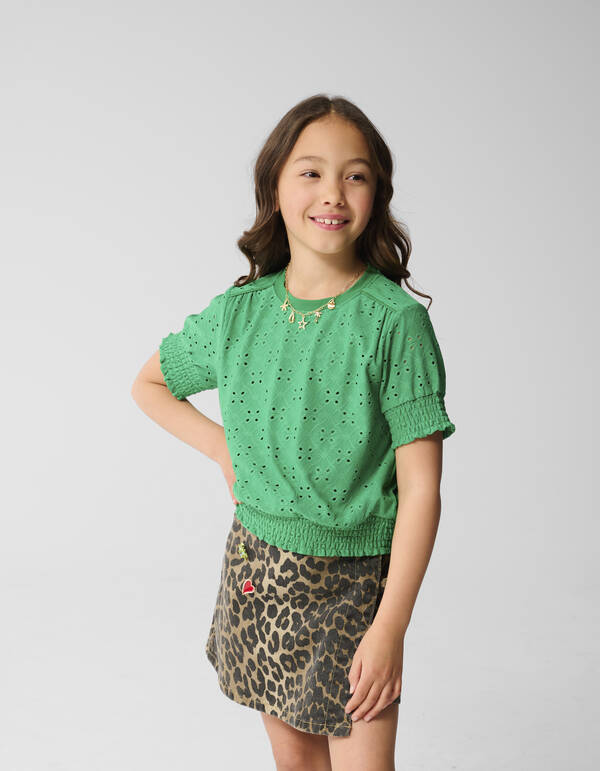 Stickerei Top Grün SHOEBY GIRLS