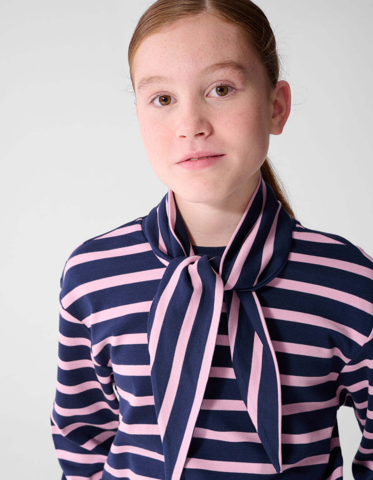 Schal Gestreifte Longsleeve Dunkelblau SHOEBY GIRLS