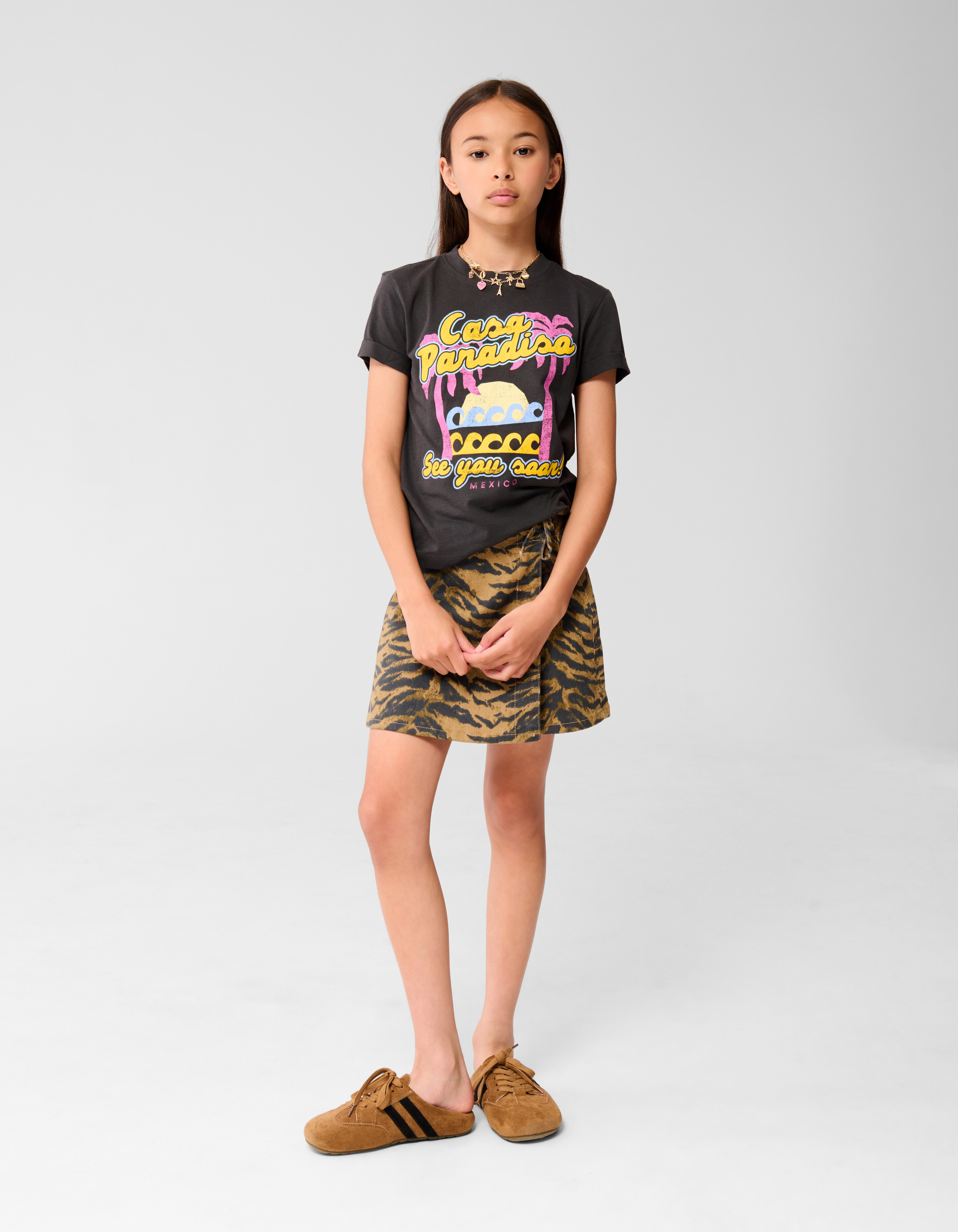 Tiger Wrap Skort Braun SHOEBY GIRLS