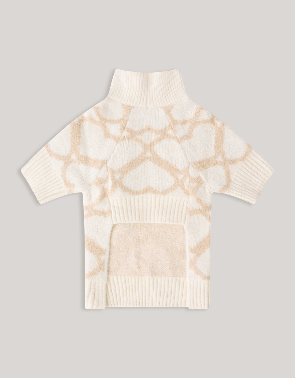 Herz gedruckt Hund Pullover Off White SHOEBY ACCESSOIRES