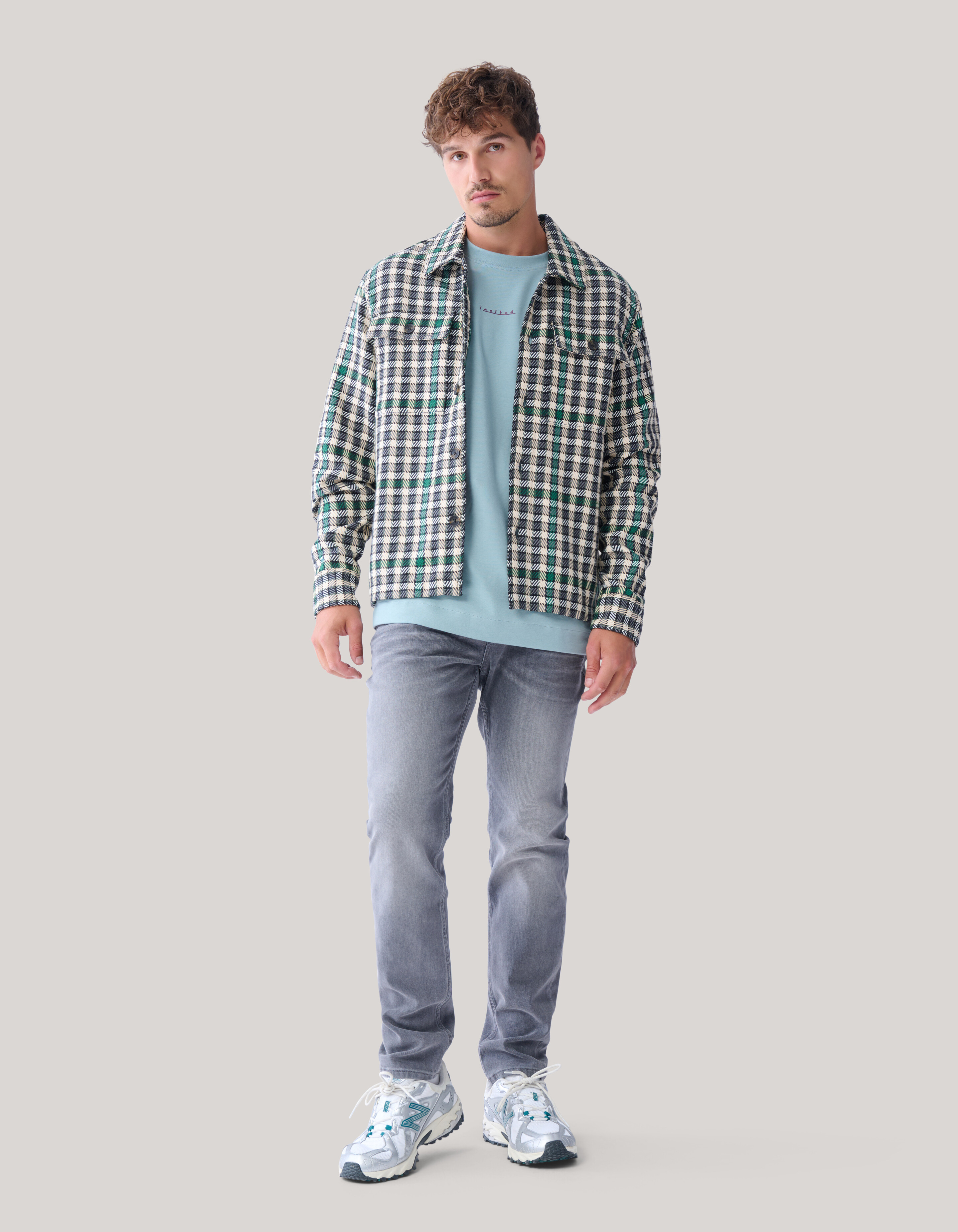 Twill-Karohemd grün SHOEBY MEN