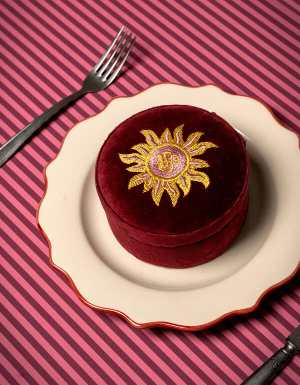 Velvet Schmuckkästchen Rot/Hellrosa SHOEBY ACCESSOIRES