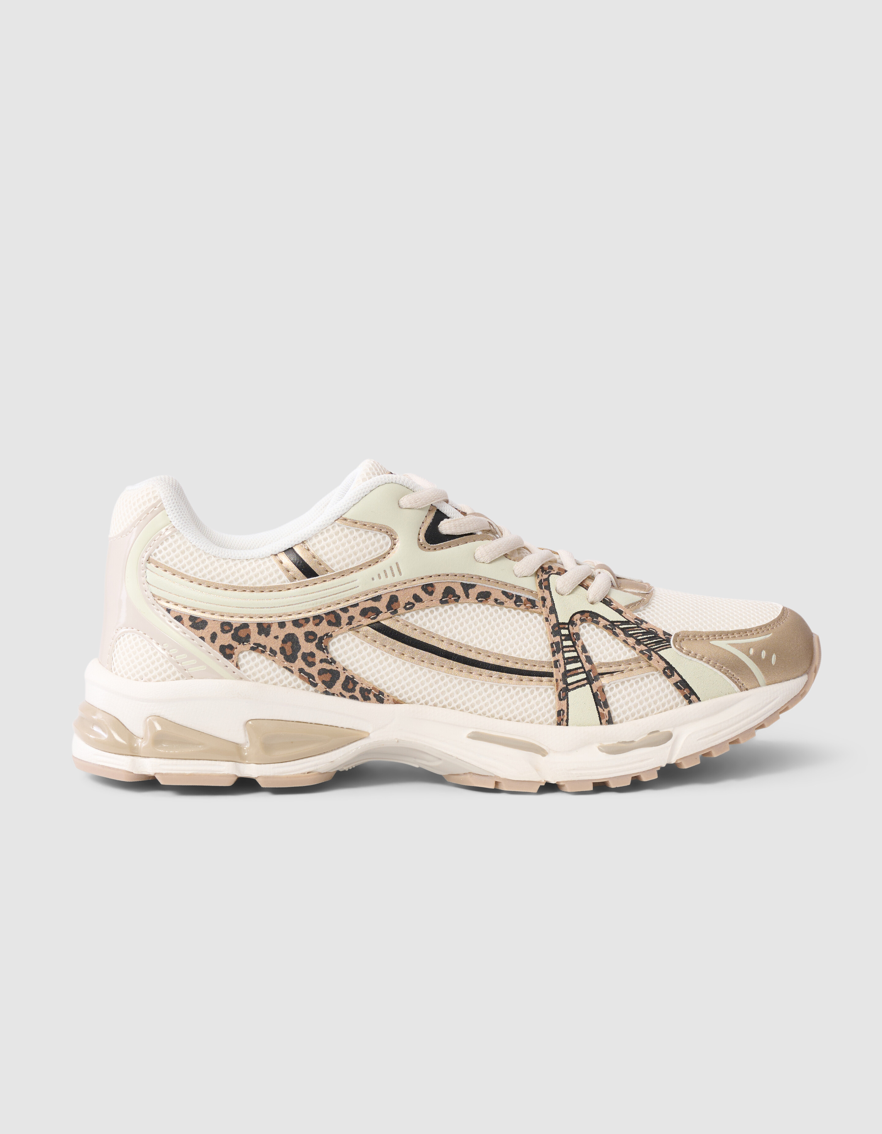 Leopard Turnschuhe Sand SHOEBY SHOES