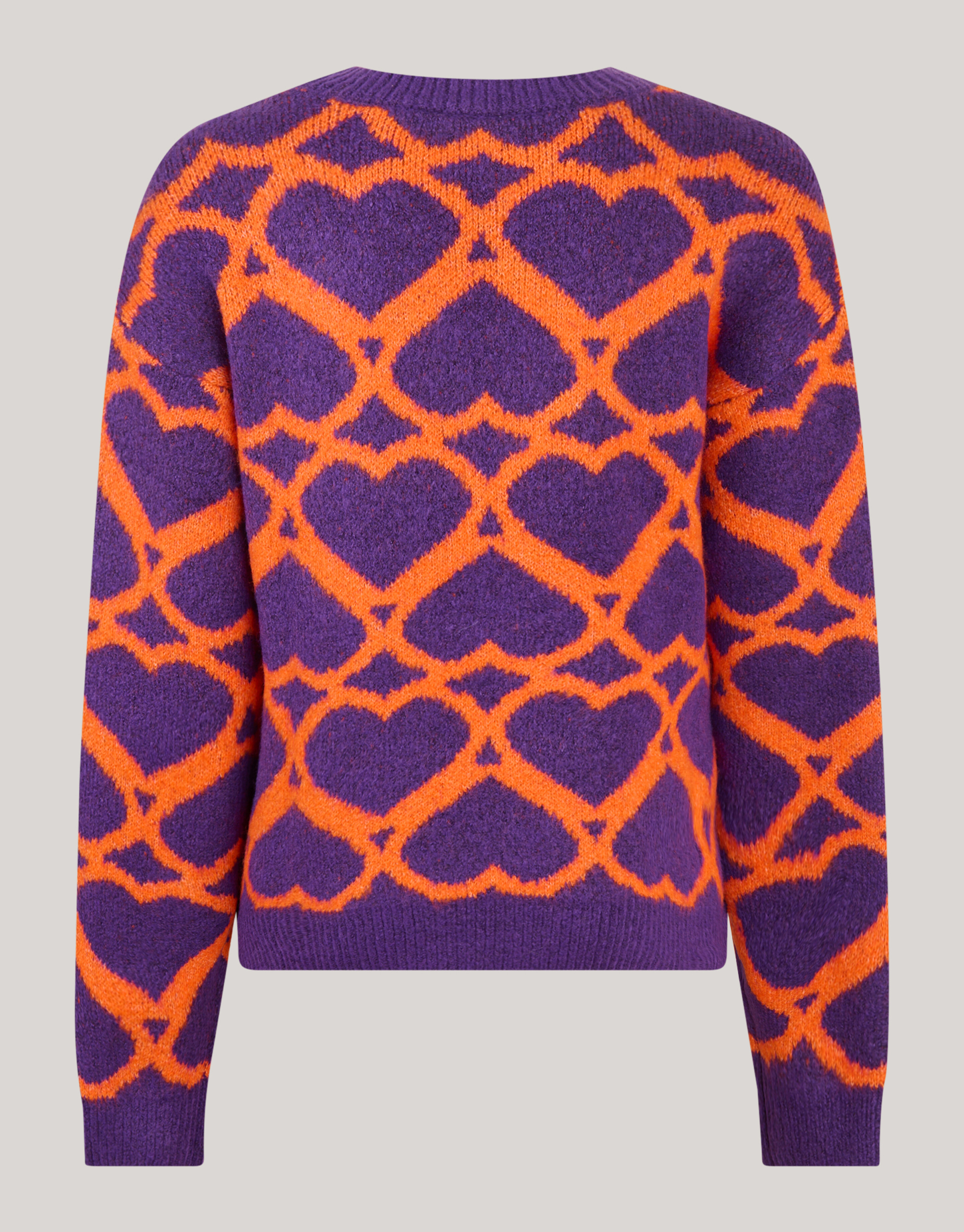 Lila Pullover mit Herzmotiv By Furmey SHOEBY GIRLS