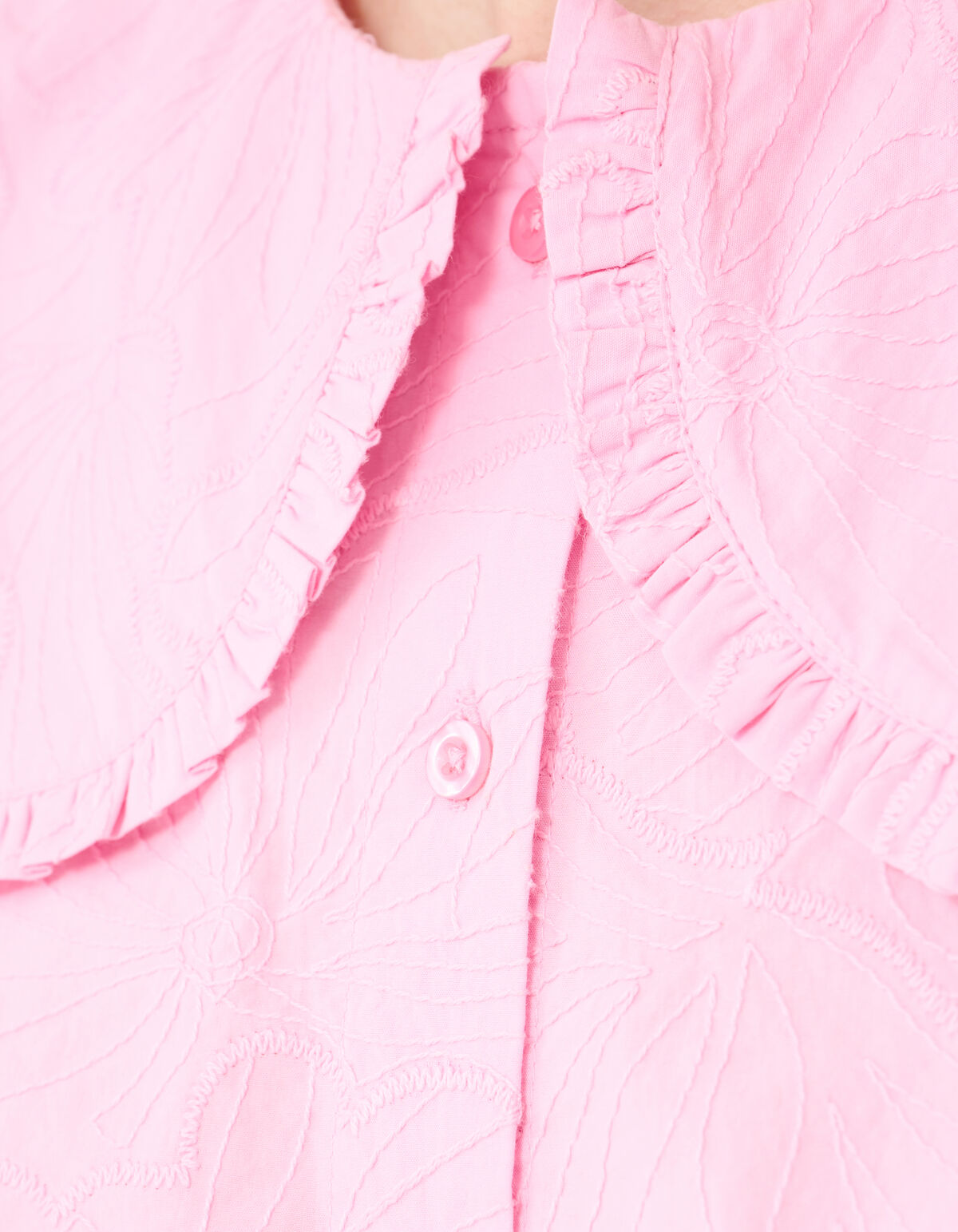 Blume Cord Bluse Rosa SHOEBY WOMEN