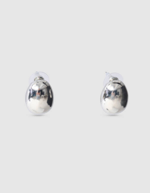 Kleine Glühbirnen Ohrringe Silber SHOEBY ACCESSOIRES