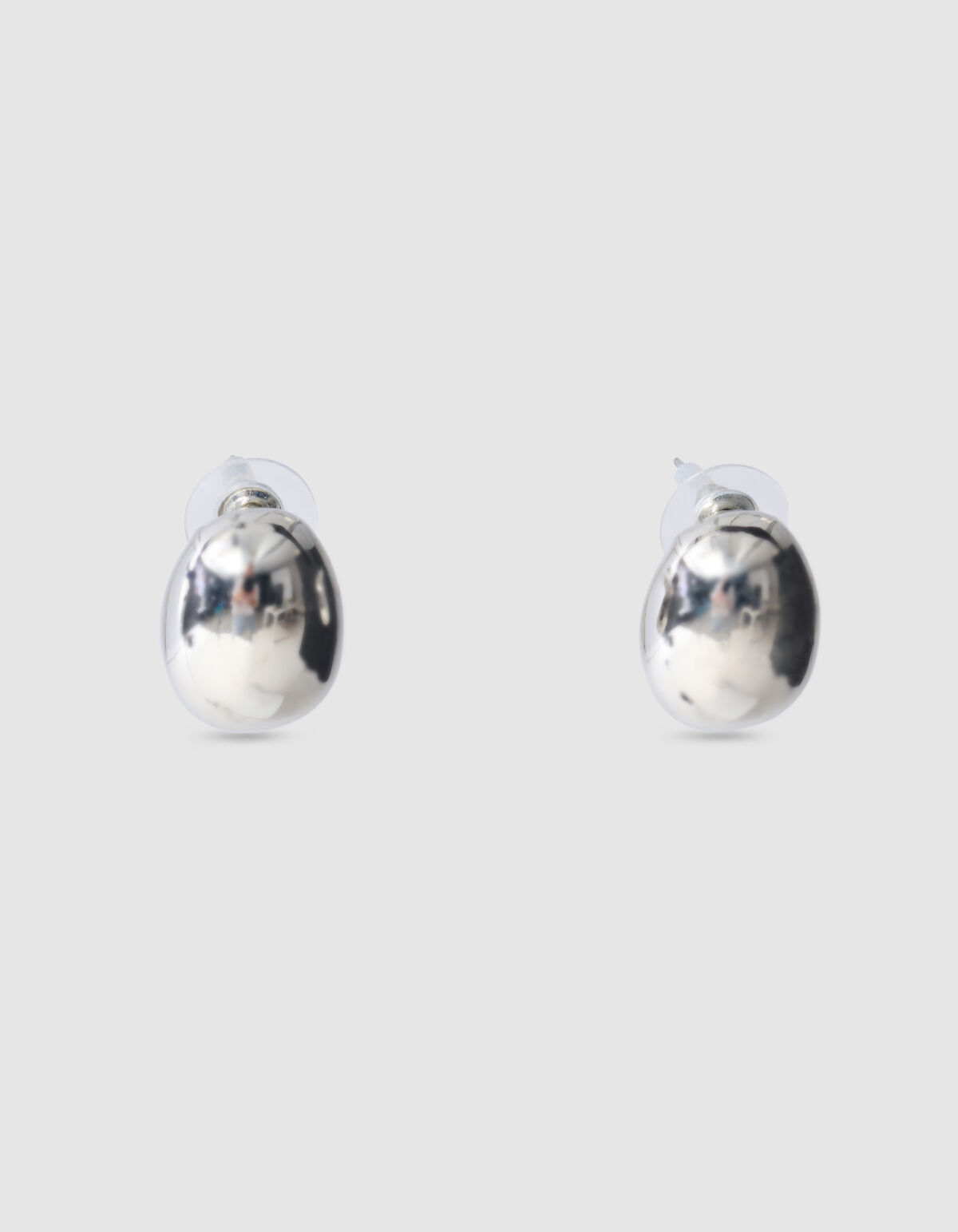 Kleine Glühbirnen Ohrringe Silber SHOEBY ACCESSOIRES