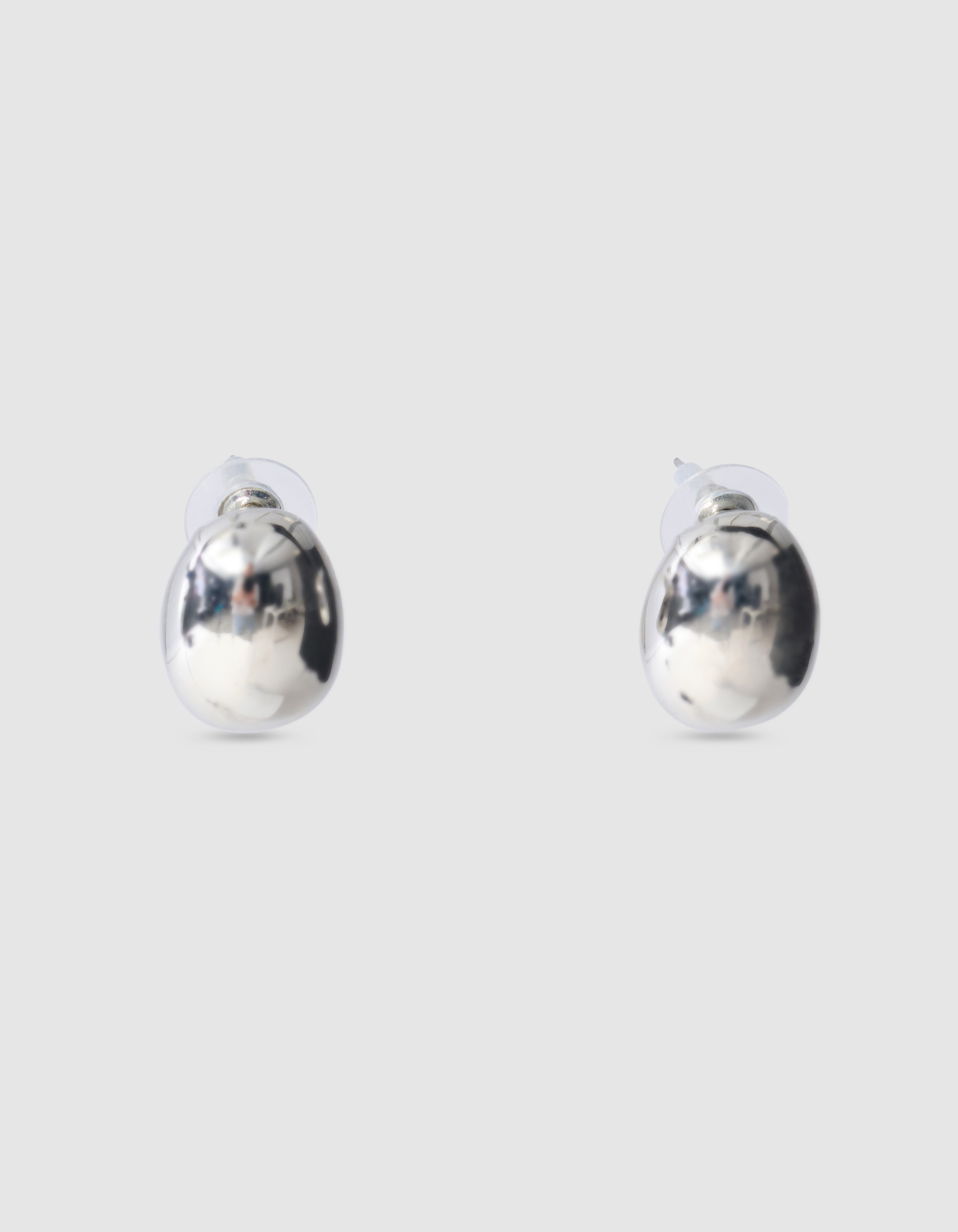 Kleine Glühbirnen Ohrringe Silber SHOEBY ACCESSOIRES