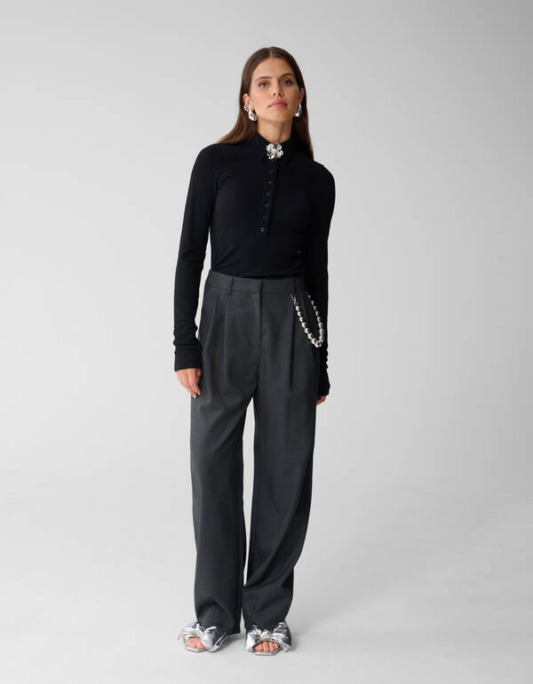 Barrel Fit Hose Dunkelgrau SHOEBY WOMEN