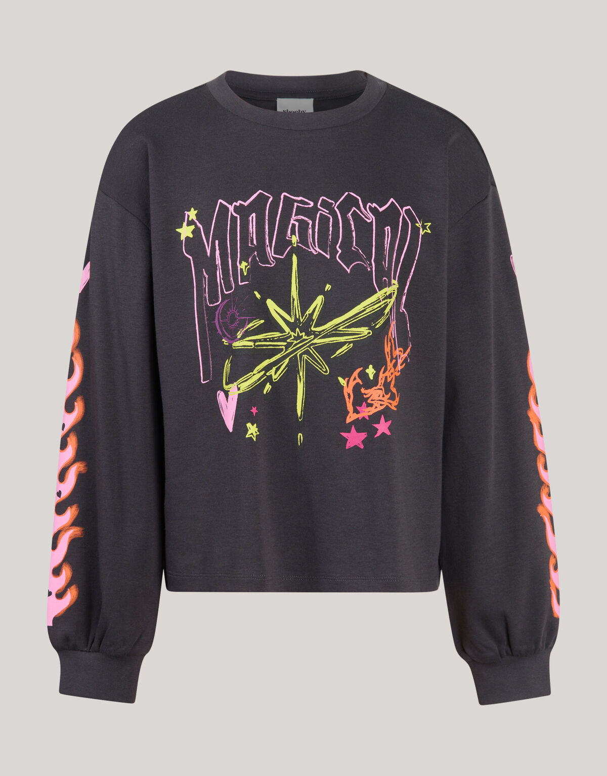 Flame T-shirt Dunkelgrau SHOEBY GIRLS