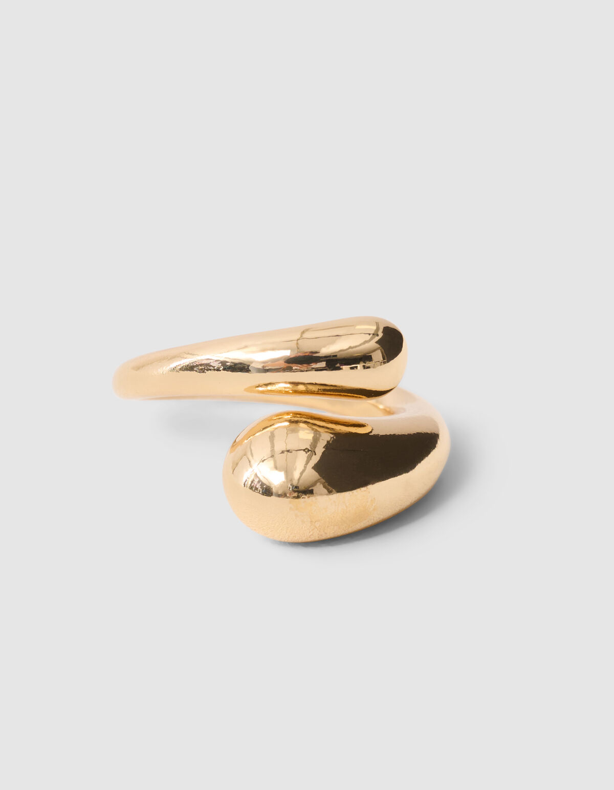 Doppelter Tropfen Ring Gold SHOEBY ACCESSOIRES