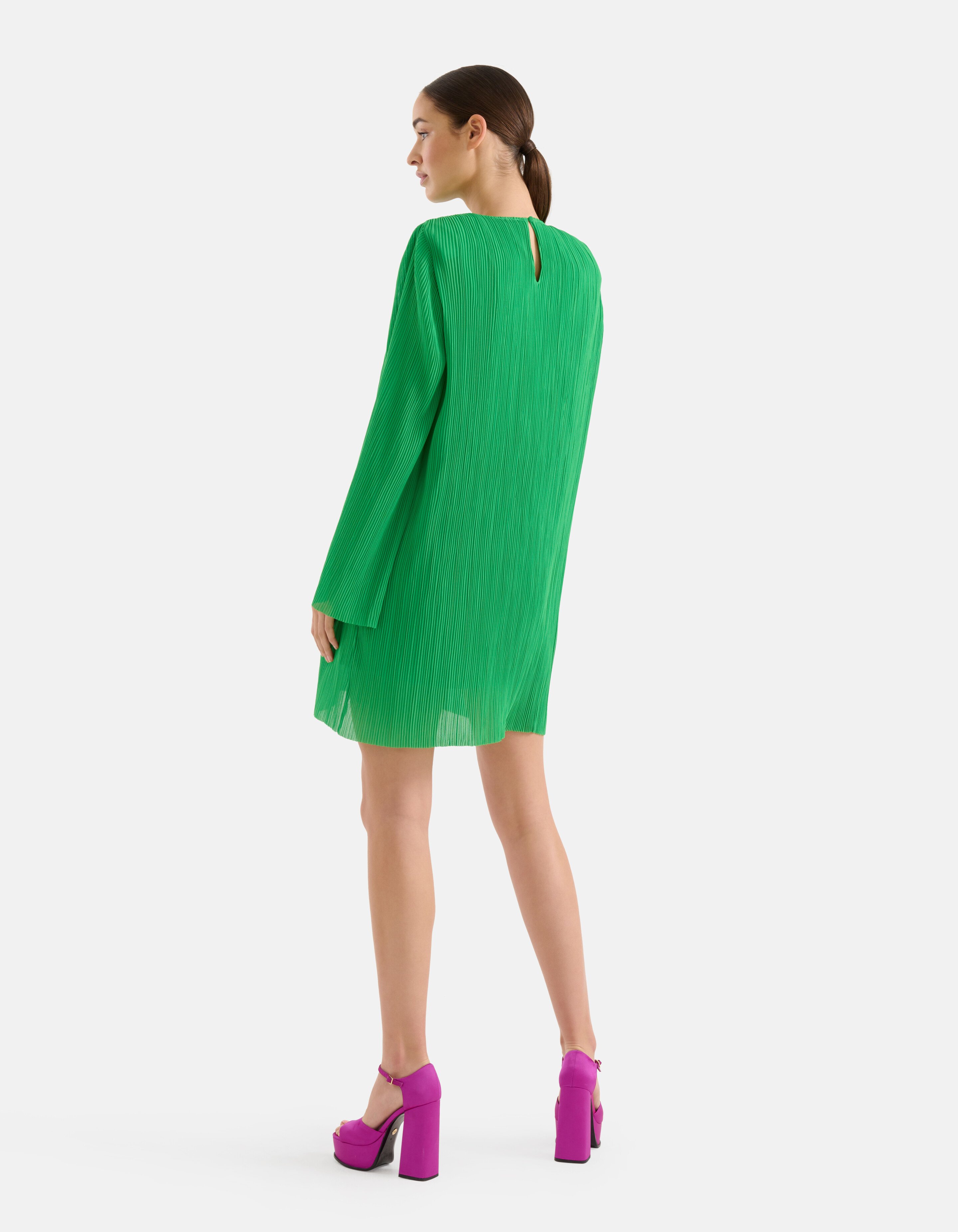 Plissee-Kleid Grün SHOEBY WOMEN