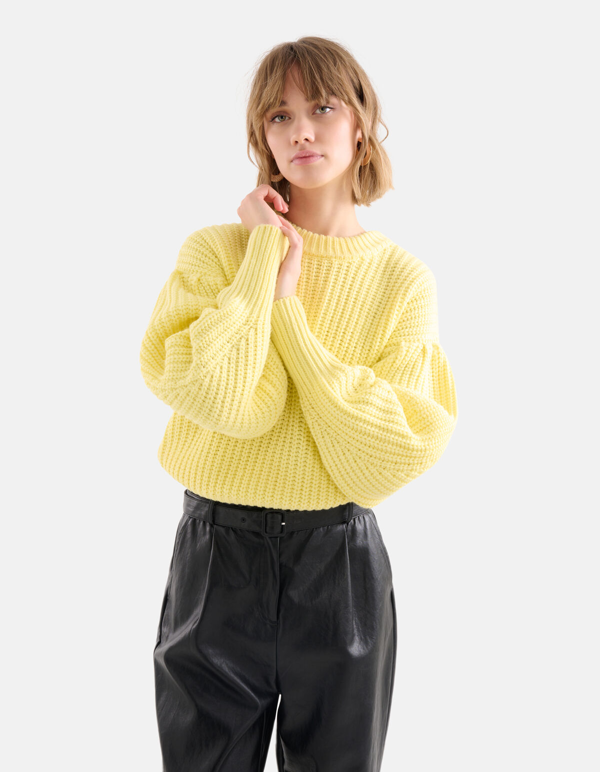 Gelber Strickpullover SHOEBY WOMEN