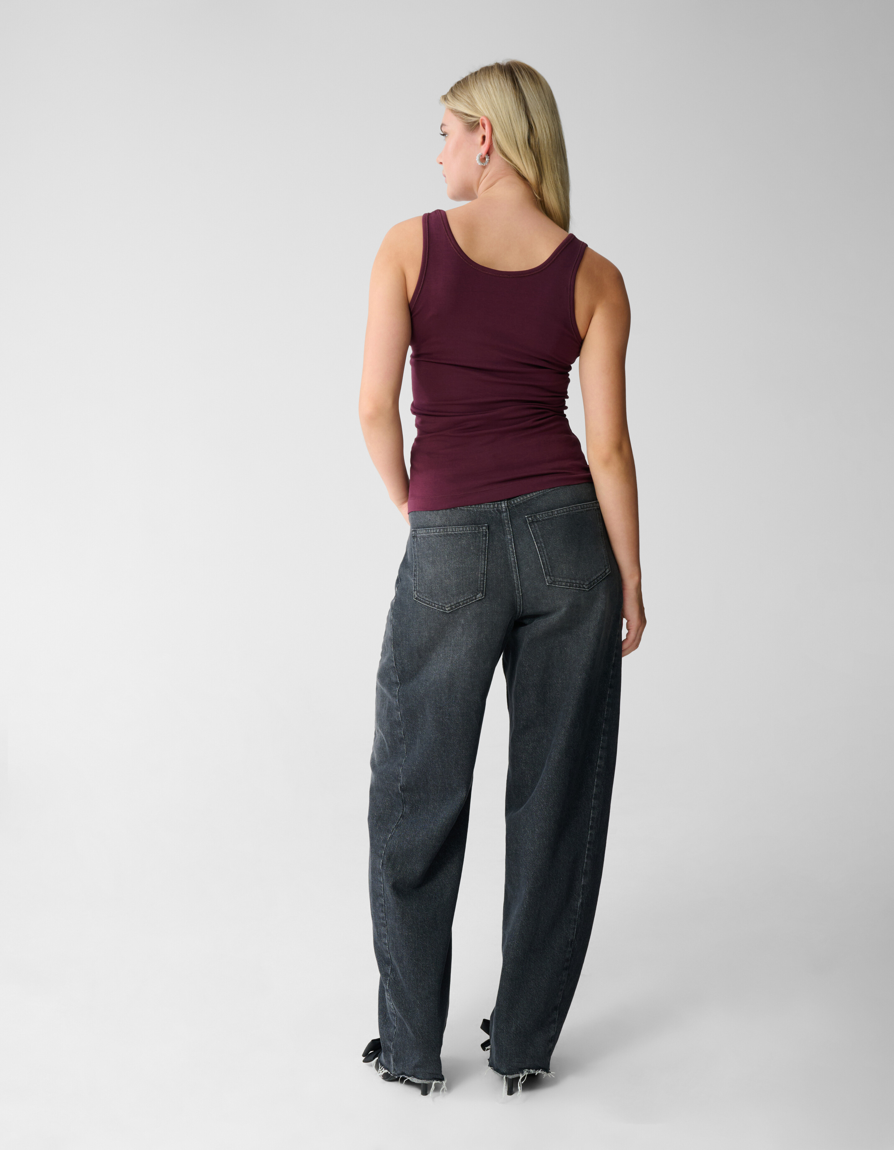 Basic Tanktop Dunkelrot SHOEBY WOMEN
