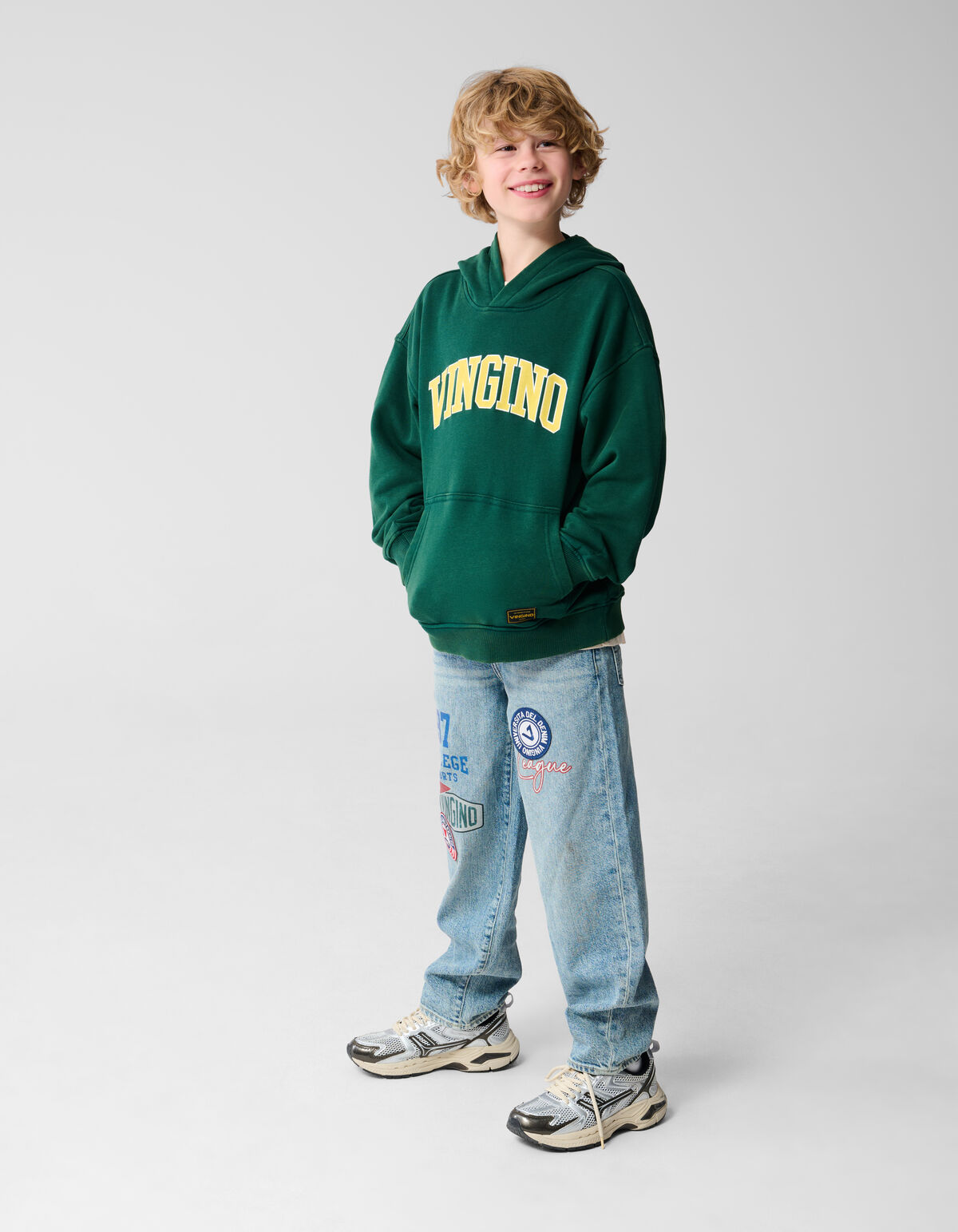 Hoodie Dunkelgrün von Vingino SHOEBY BOYS