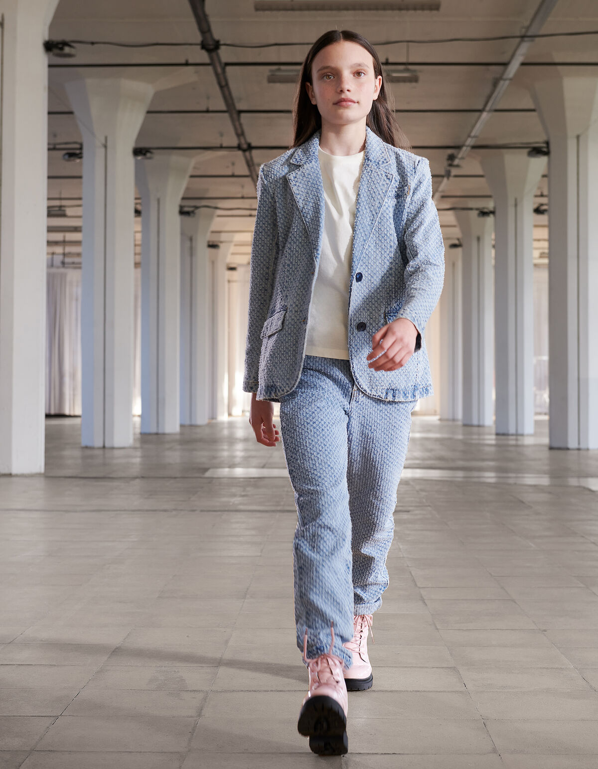 Structure Straight Jeans Gebleicht SHOEBY GIRLS