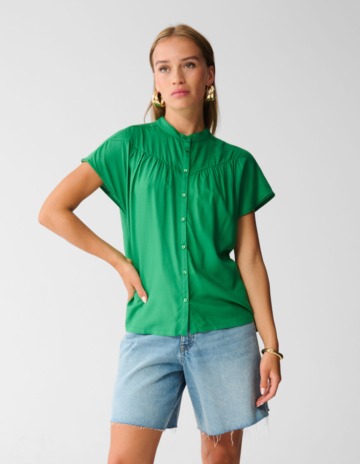 Struktur Top Gr&uuml;n SHOEBY WOMEN