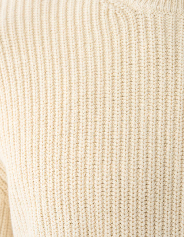 Rundhals-Strickpullover Sand SHOEBY MEN