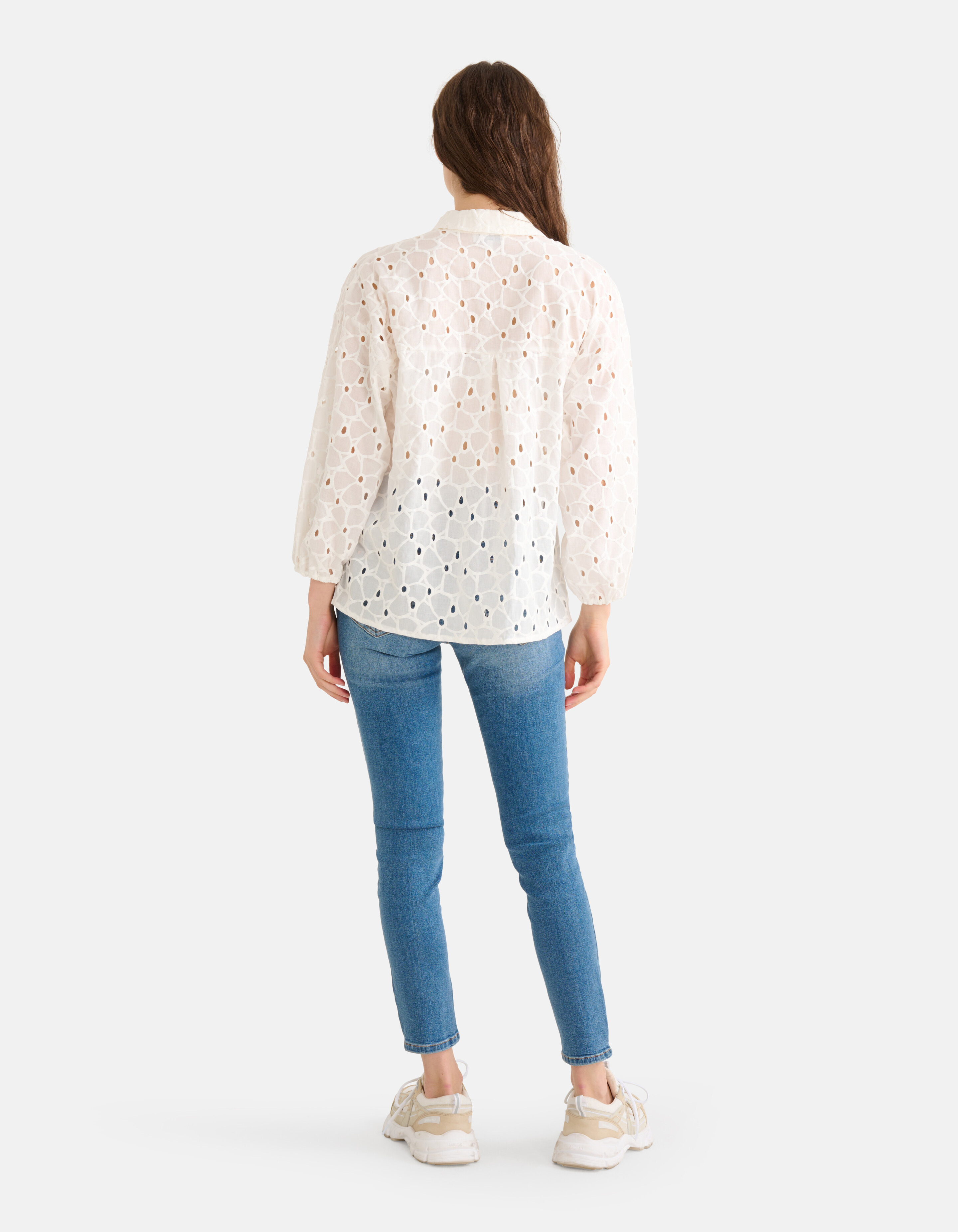 Broderie Blouse Gebroken Wit SHOEBY WOMEN