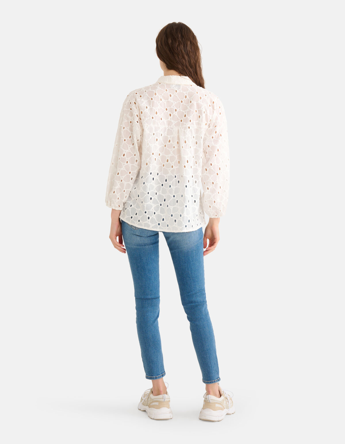 Broderie Blouse Gebroken Wit SHOEBY WOMEN