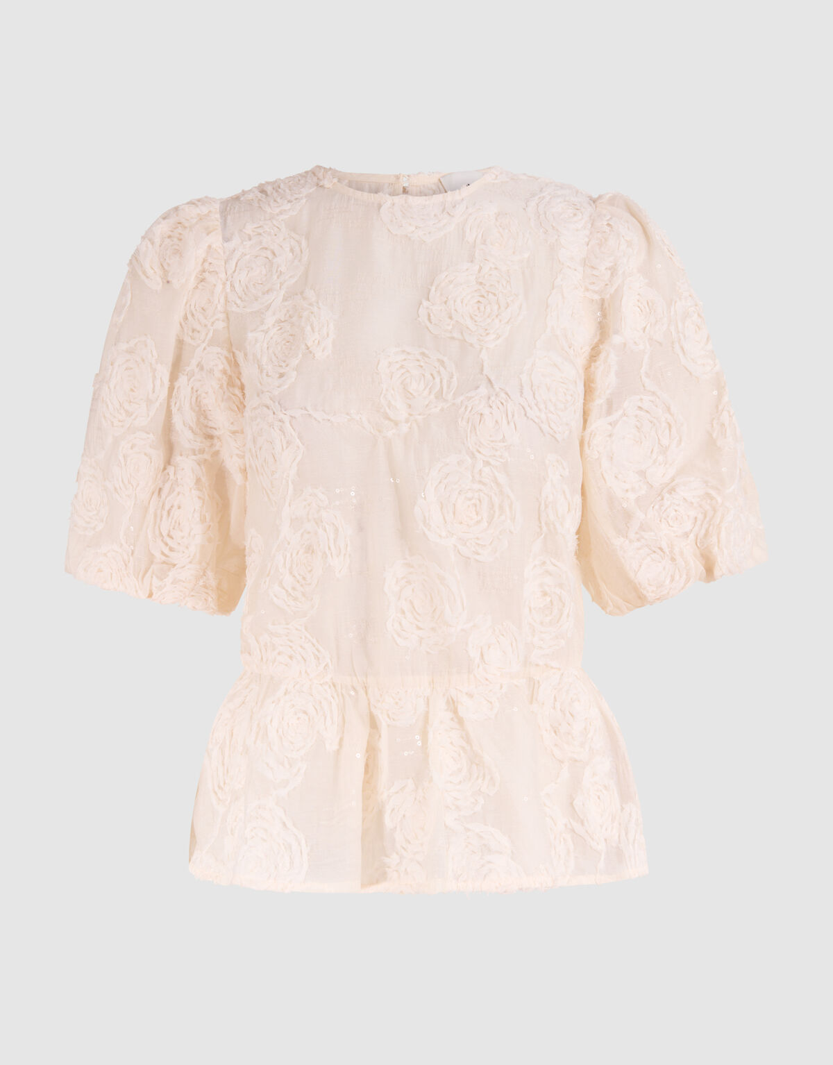 Geblümtes Pailletten-Top Off White SHOEBY WOMEN