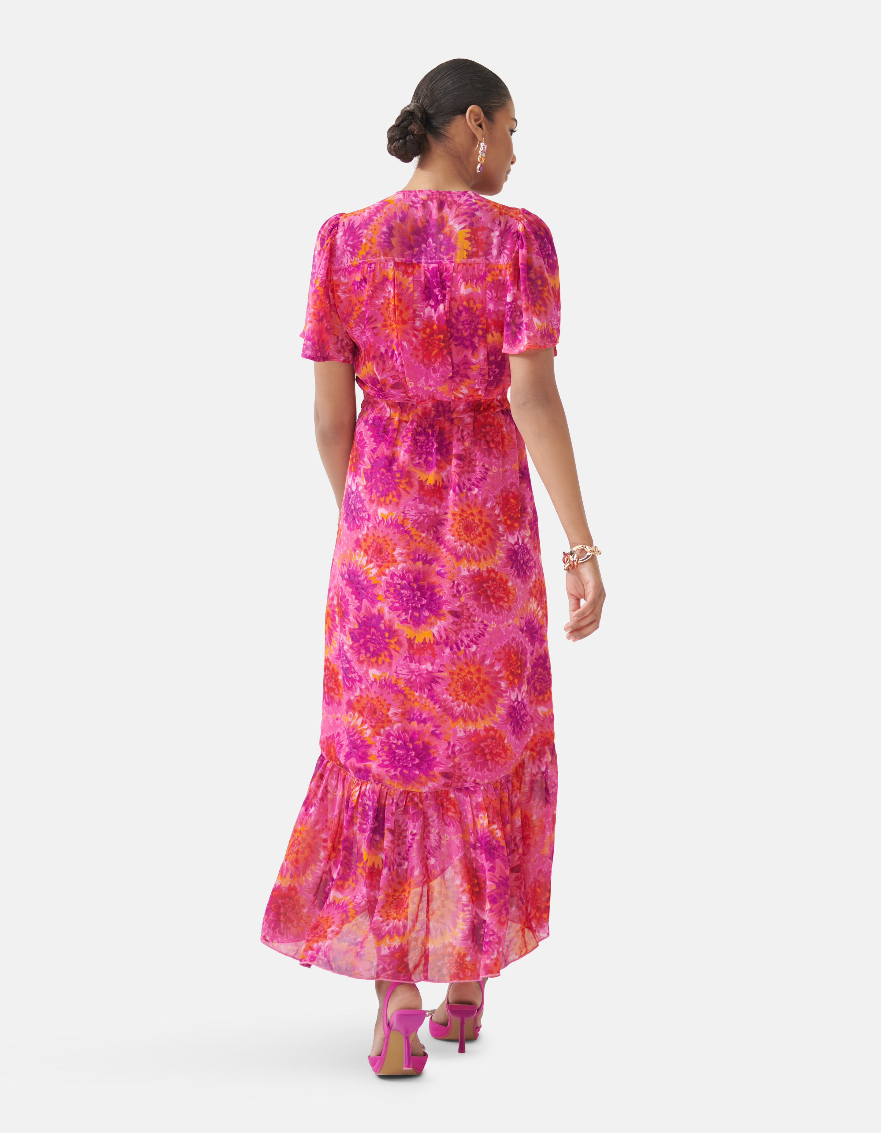 Bedrucktes Kleid Pink By Fred SHOEBY WOMEN