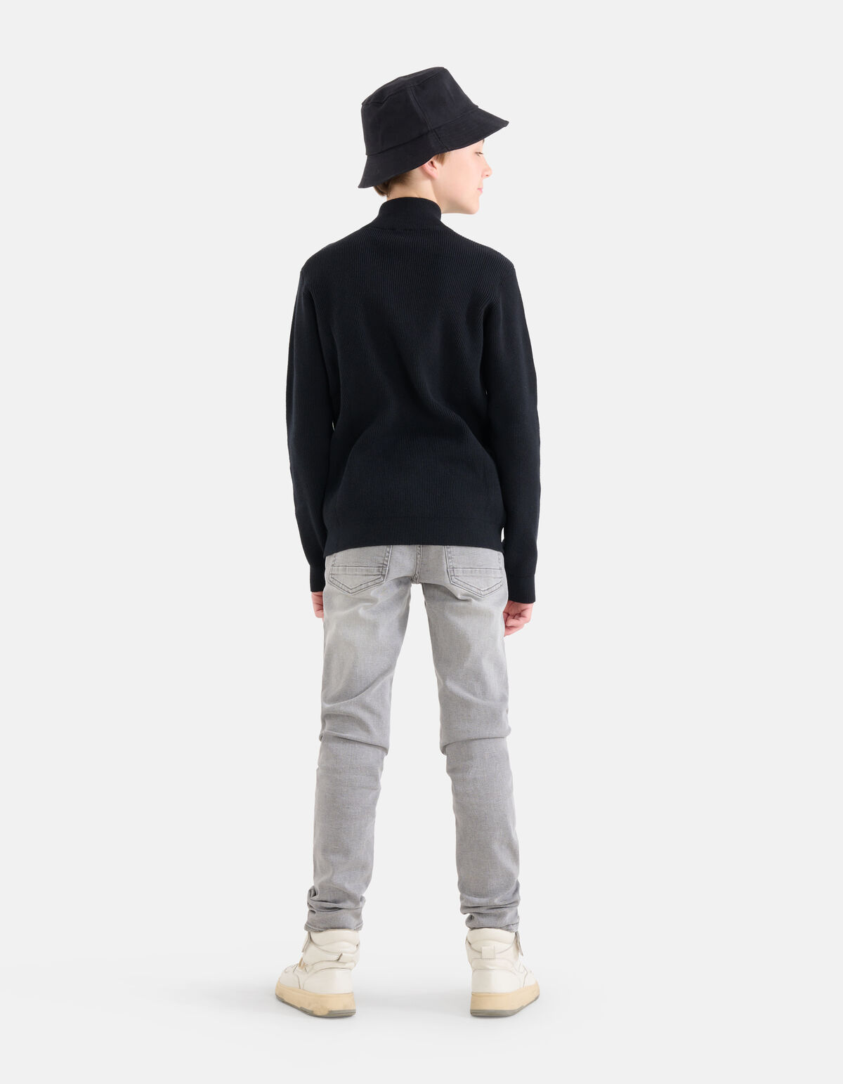Pullover mit Reißverschluss Schwarz SHOEBY BOYS