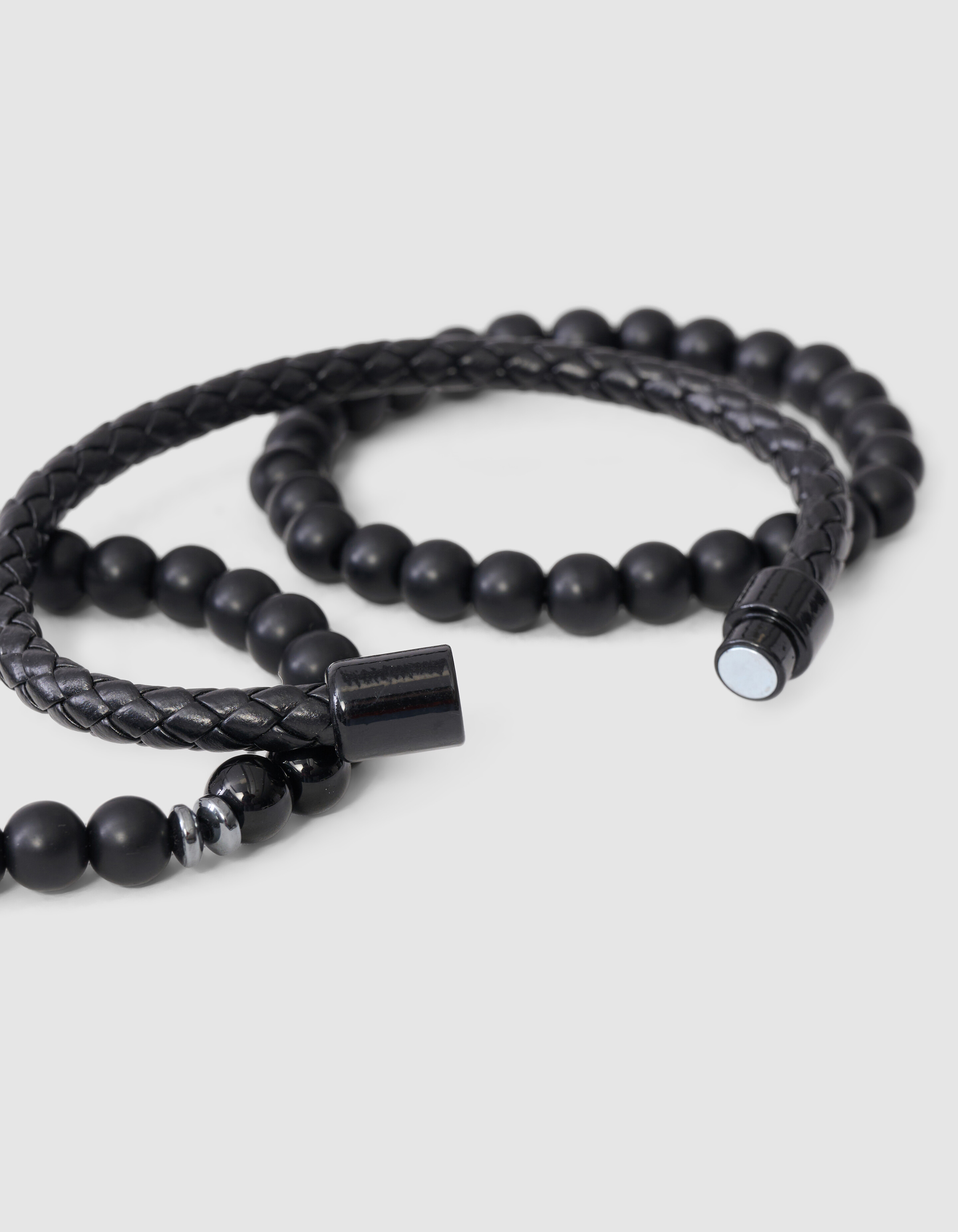 Perlenarmband-Set Zwart SHOEBY MEN