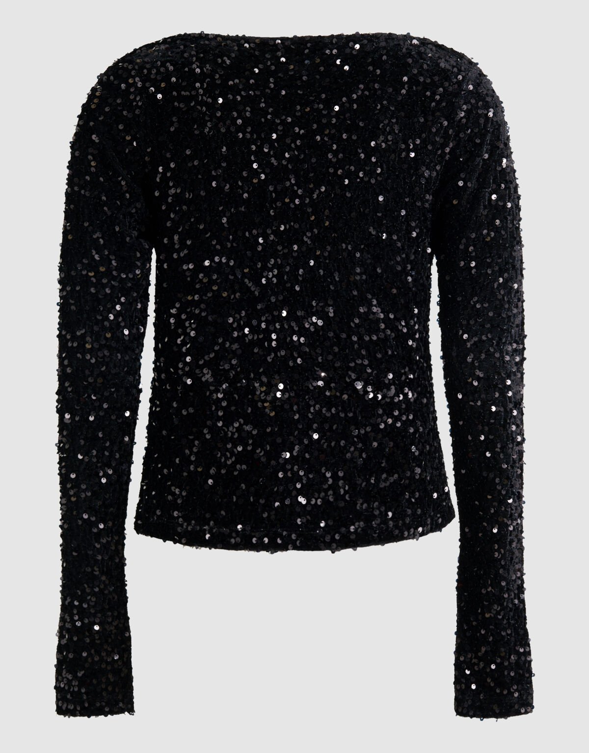 Pailletten-Wasserfall-Top Schwarz SHOEBY WOMEN