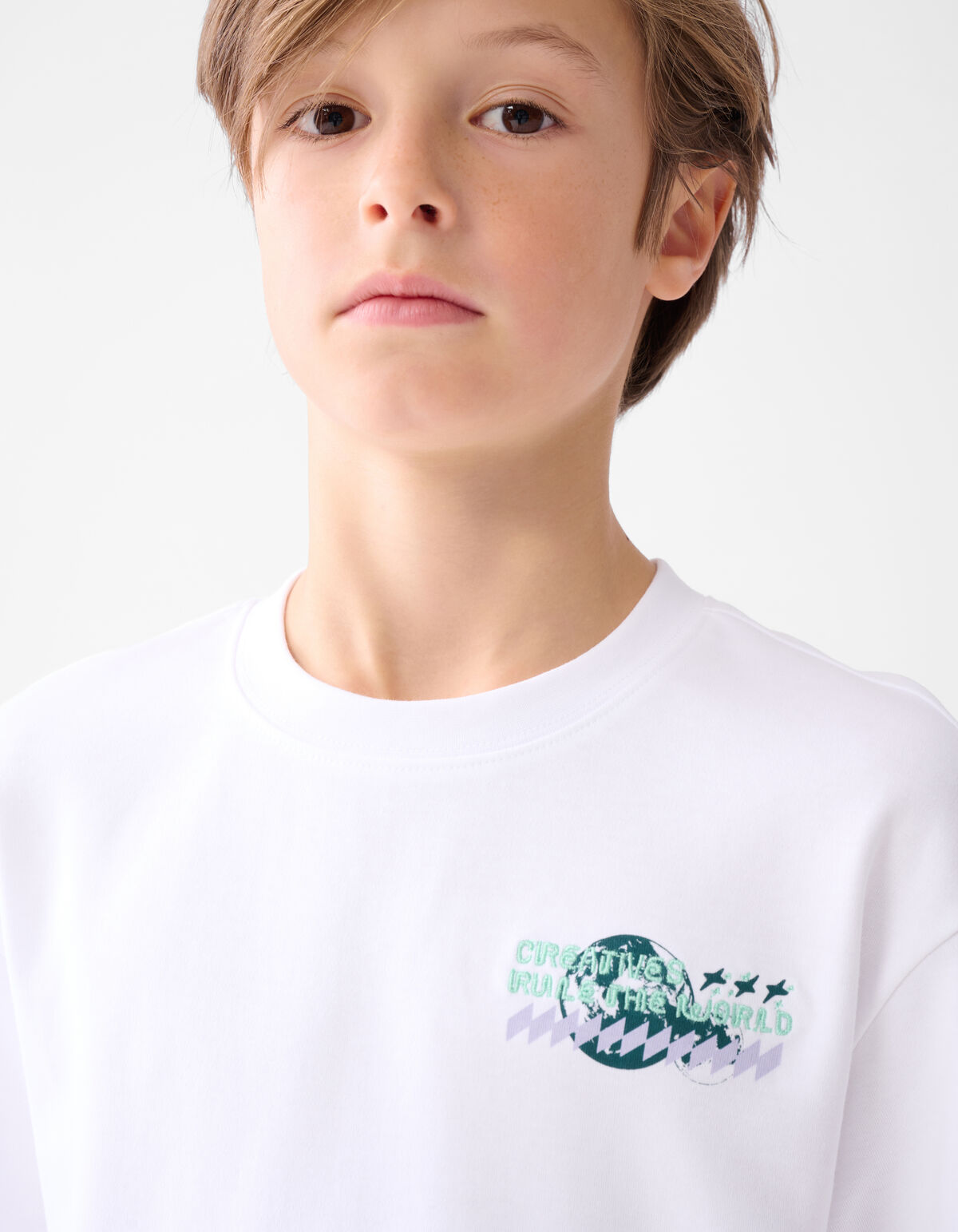 Artwork T-shirt Weiß SHOEBY BOYS