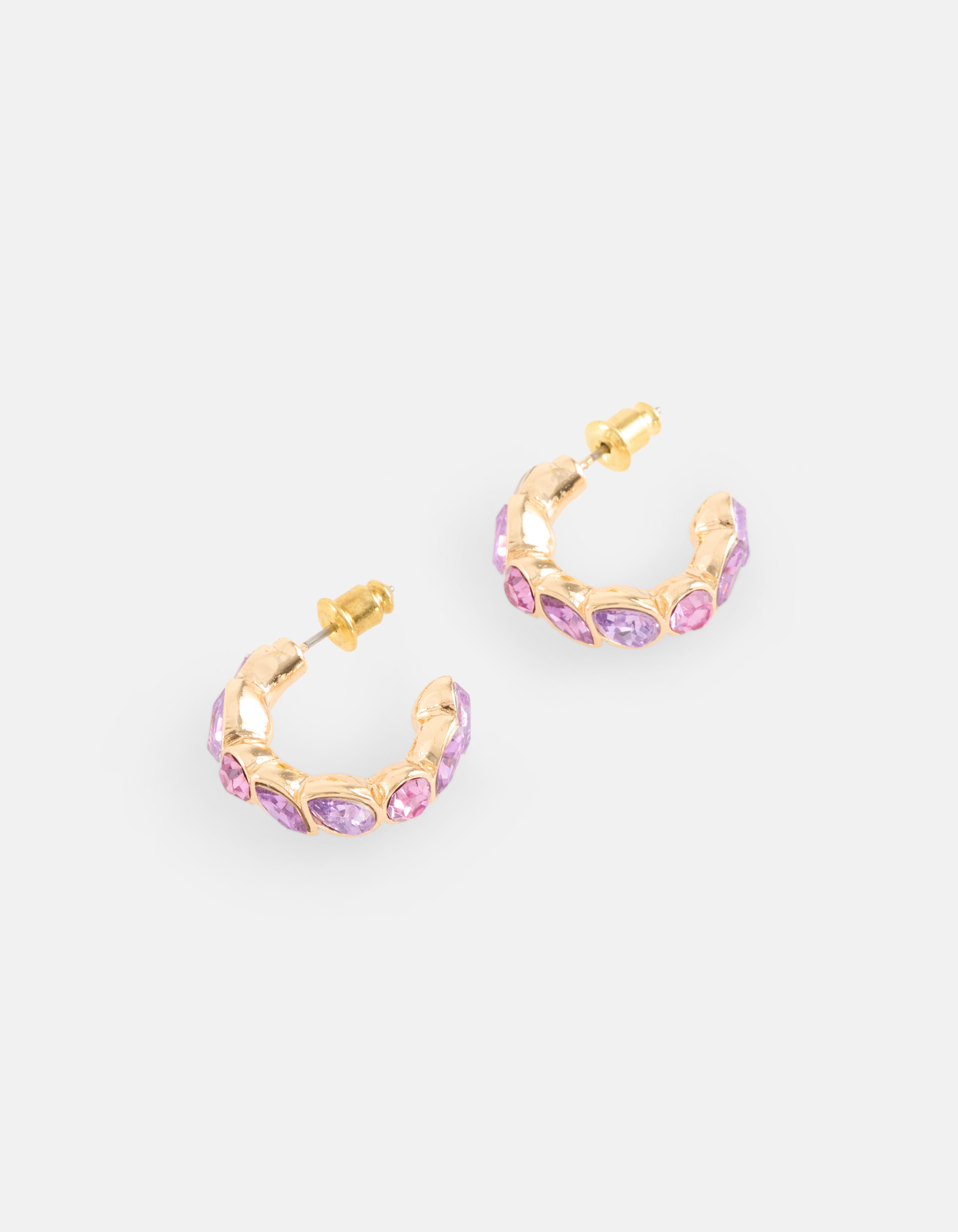 Strass-Ohrringe Gold SHOEBY ACCESSOIRES