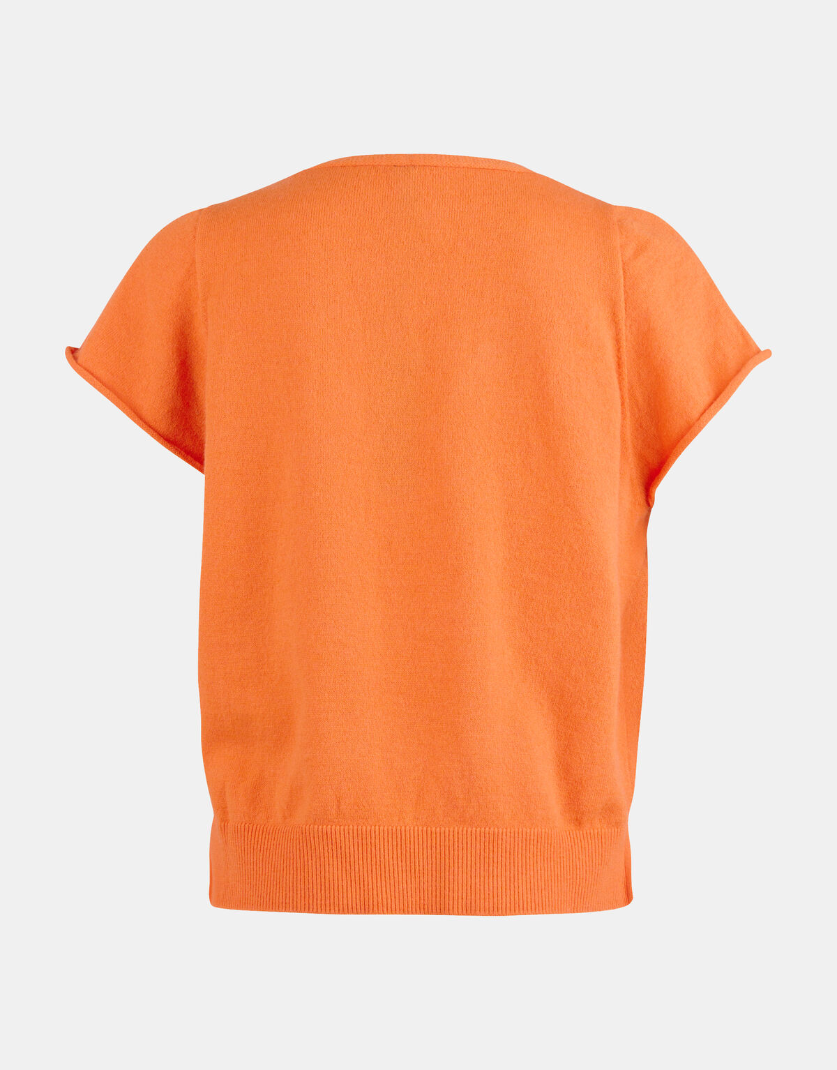 Stricktop mit V-Ausschnitt Orange EKSEPT