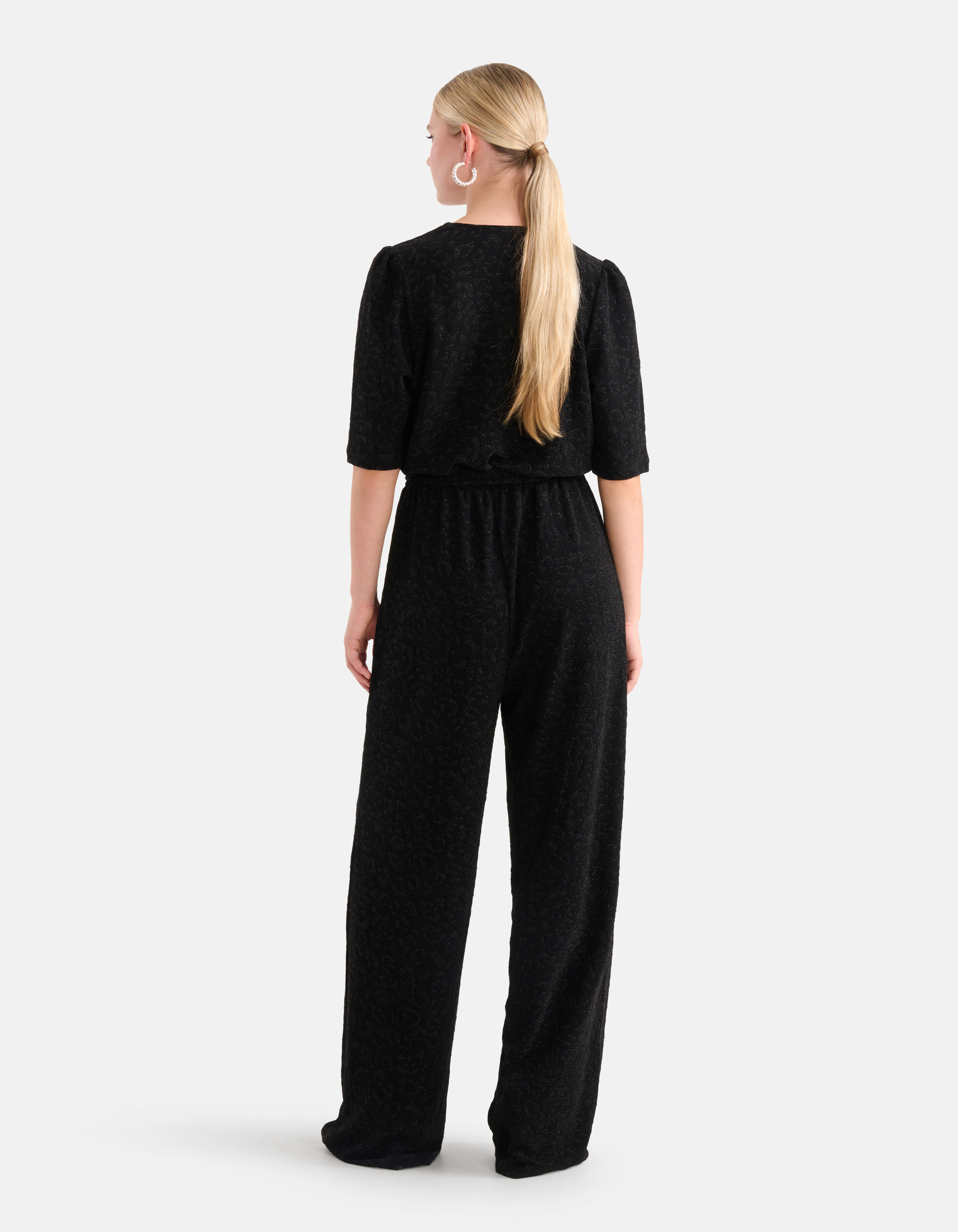 Lurex Jumpsuit Schwarz SHOEBY WOMEN