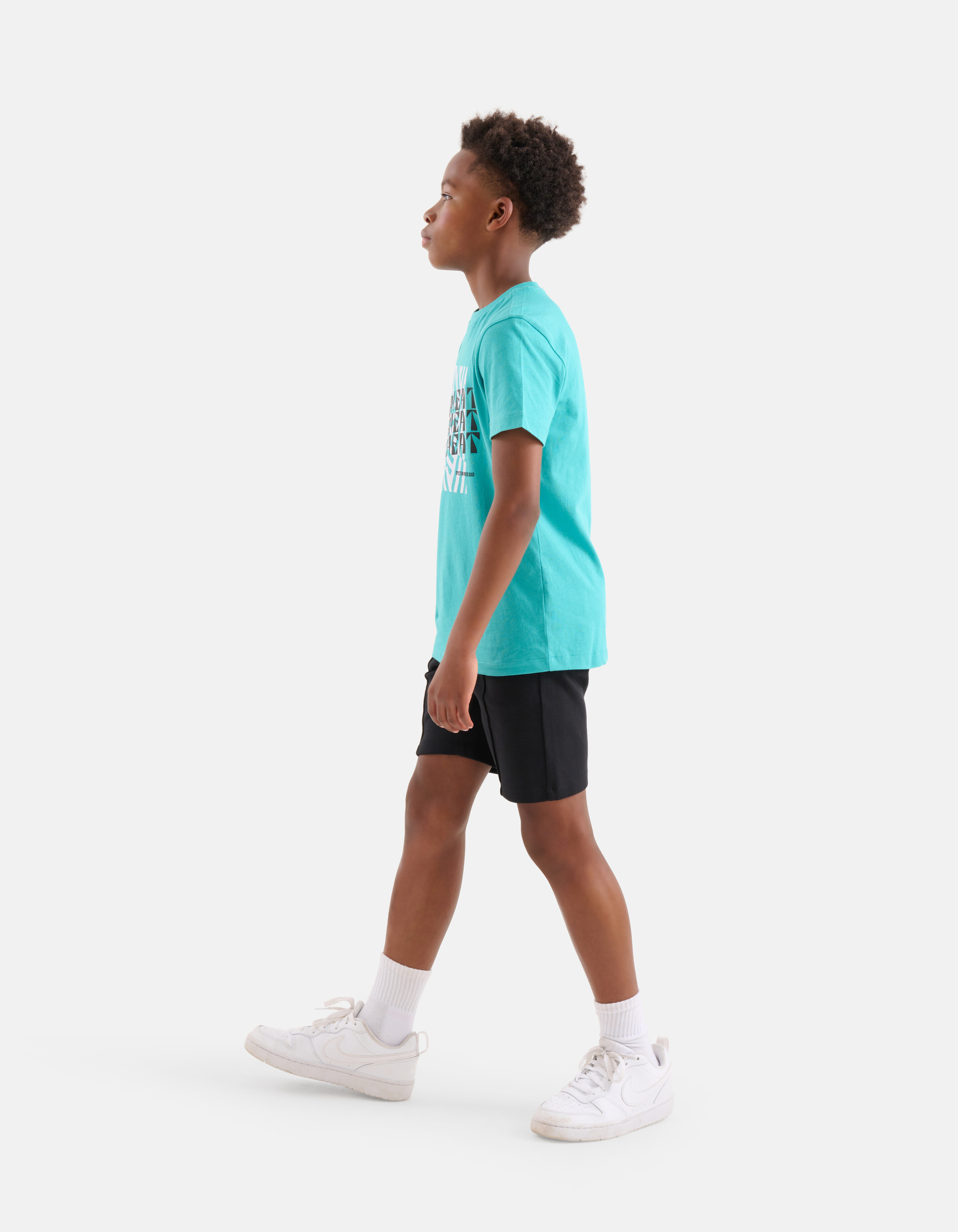 Druck-T-Shirt Blau SHOEBY BOYS