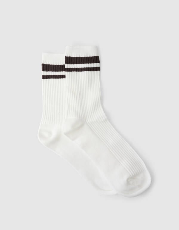 Sportliche Streep-Socken Braun SHOEBY ACCESSOIRES