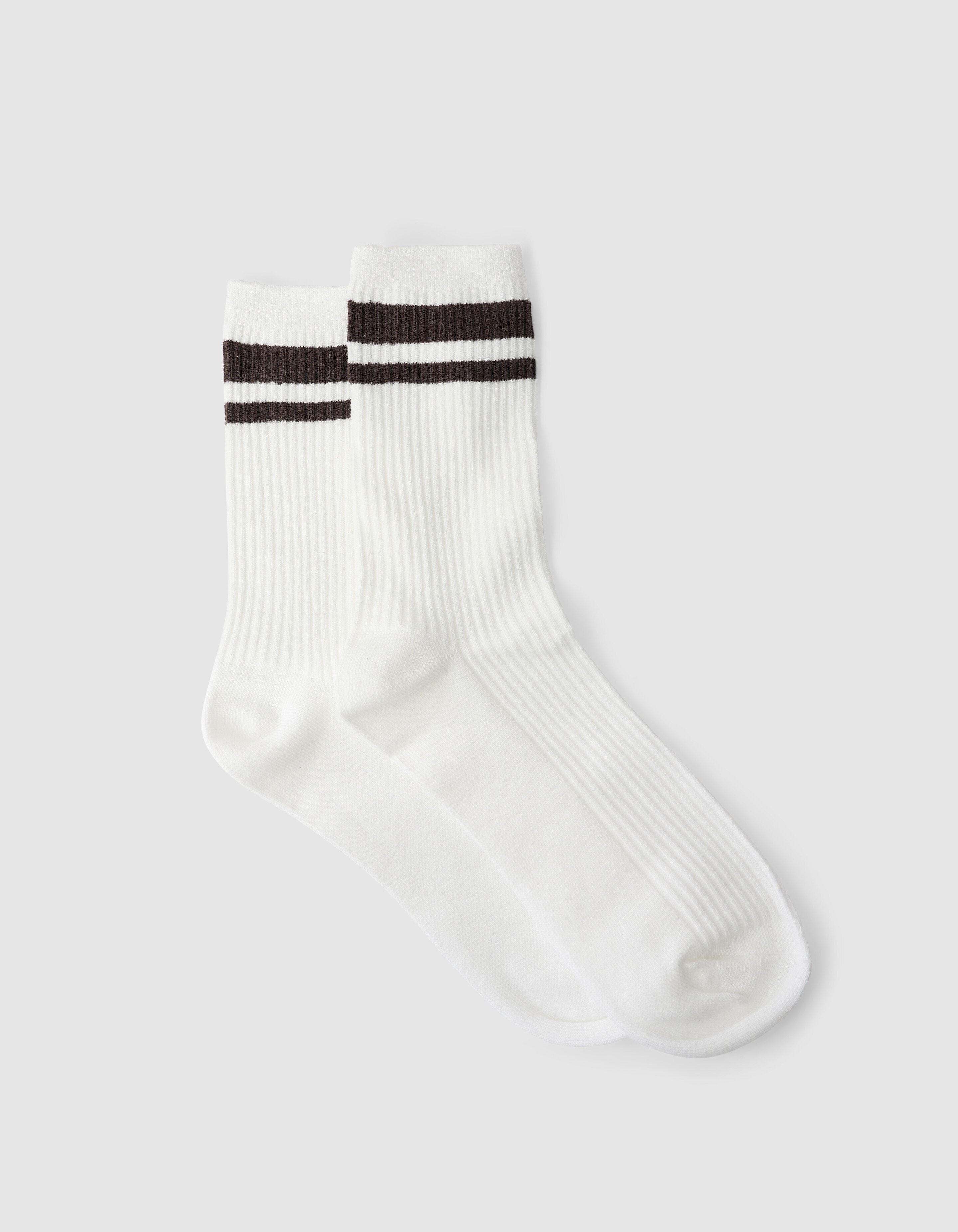 Sportliche Streep-Socken Braun SHOEBY ACCESSOIRES