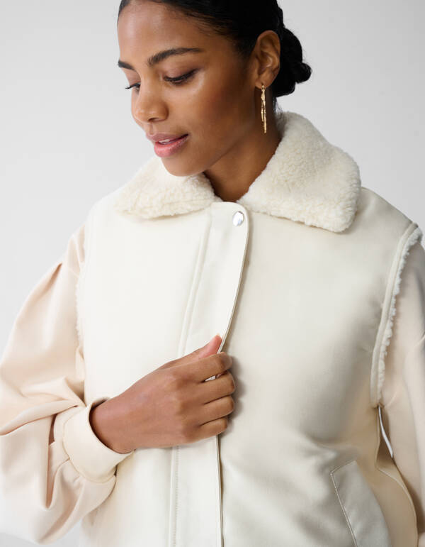 Wendbare Weste in gebrochenem Weiß von Fred SHOEBY WOMEN