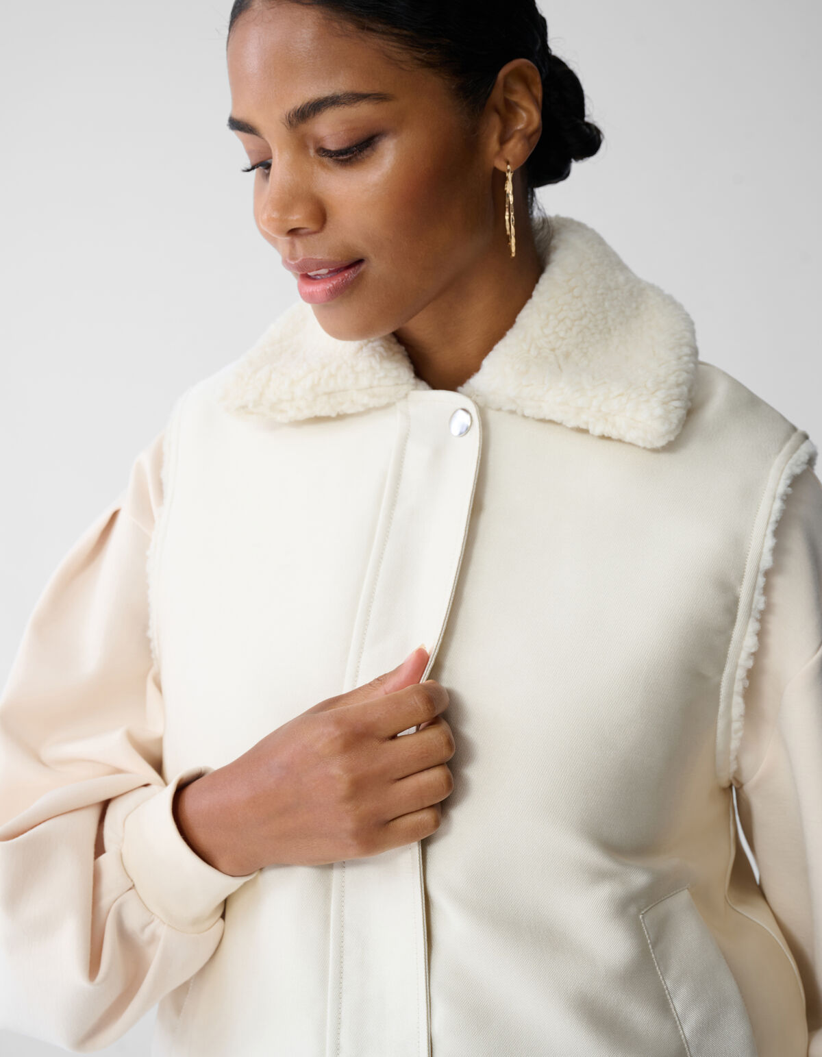 Wendbare Weste in gebrochenem Weiß von Fred SHOEBY WOMEN