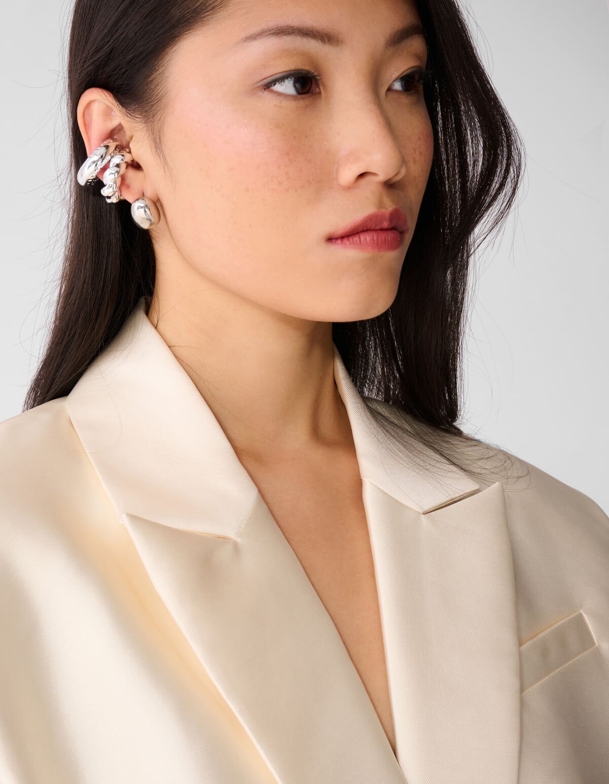 Oversized-Blazer ohne &Auml;rmel, gebrochenes Wei&szlig; SHOEBY WOMEN