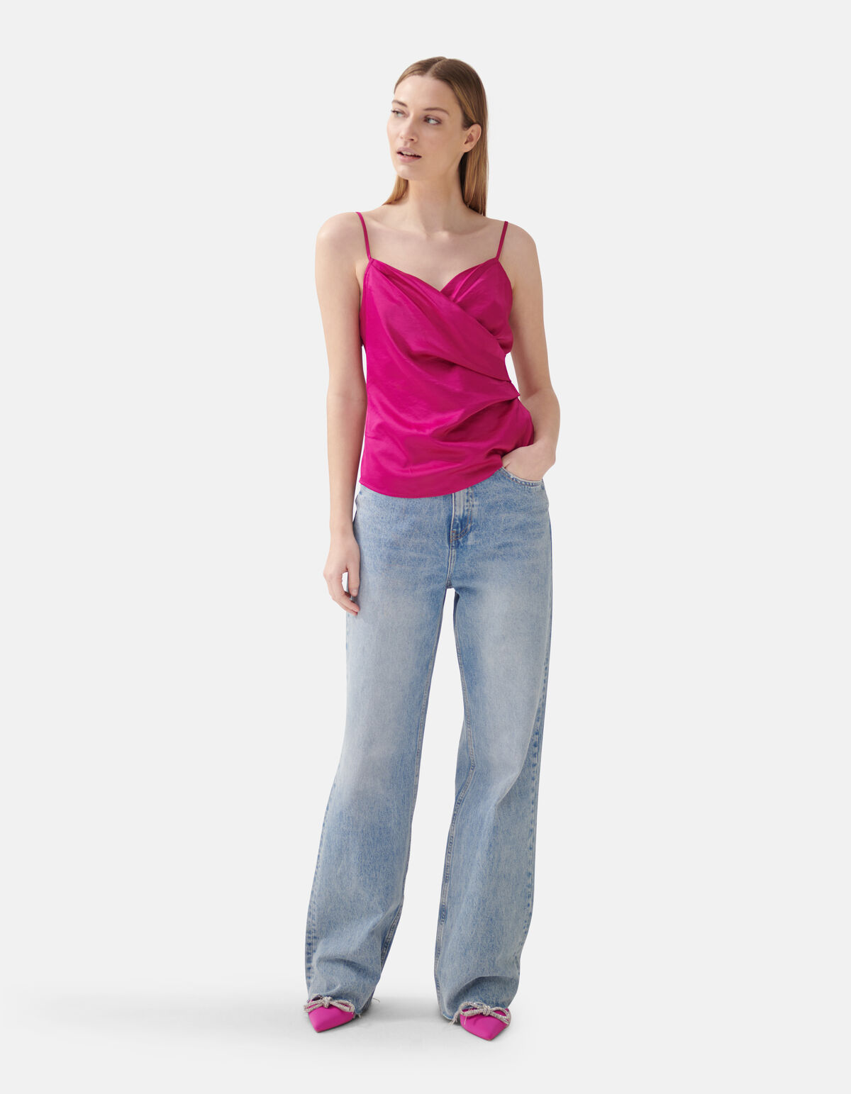 Satin-Singlet Dunkelrosa SHOEBY WOMEN