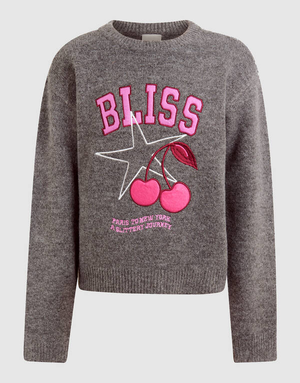 Bliss Artwork Pullover Dunkelgrau SHOEBY GIRLS