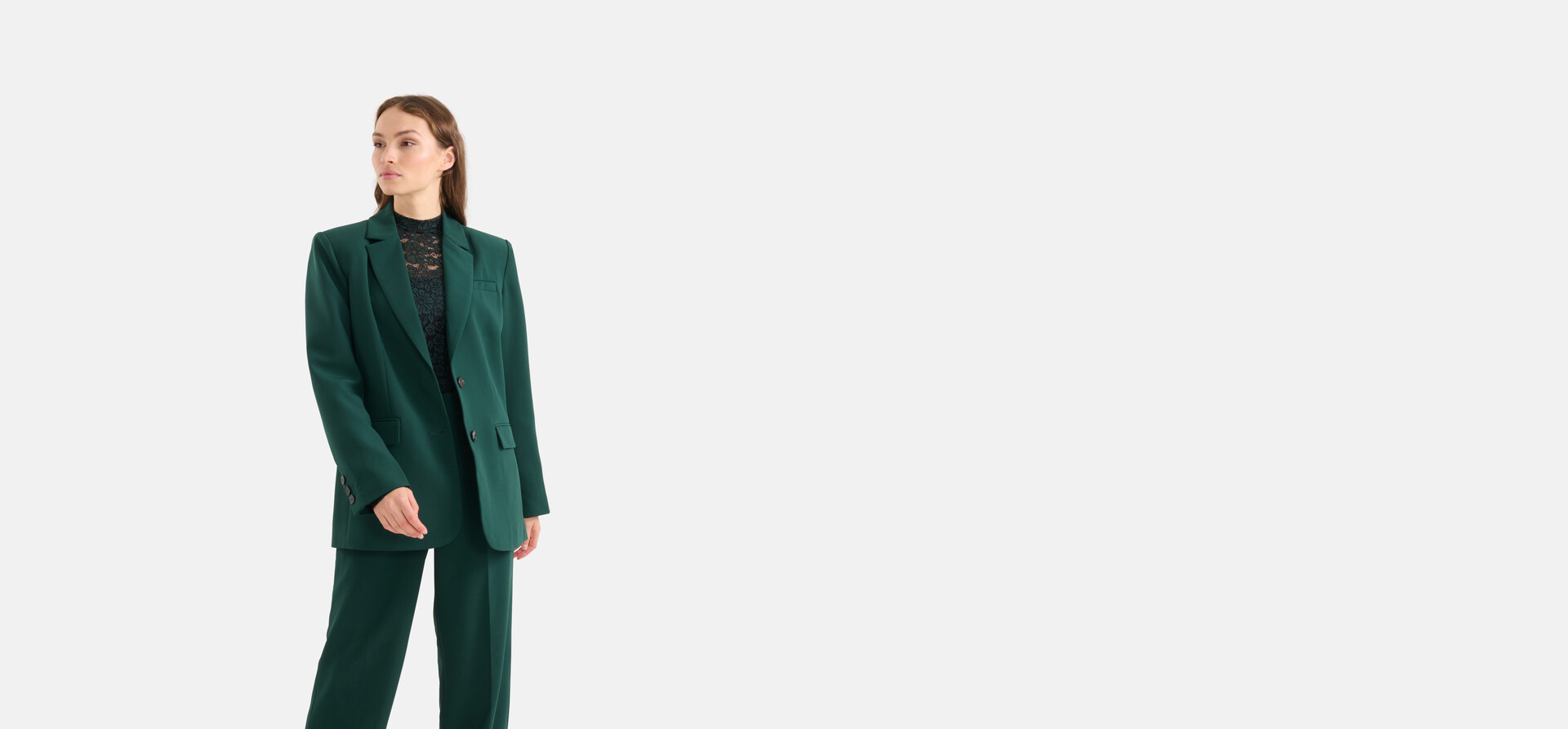 Basic Blazer Dunkelgrün SHOEBY WOMEN