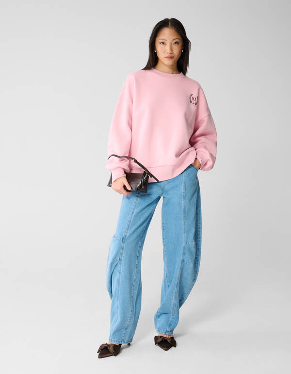 Social Club Artwork Pullover Rosa SHOEBY WOMEN