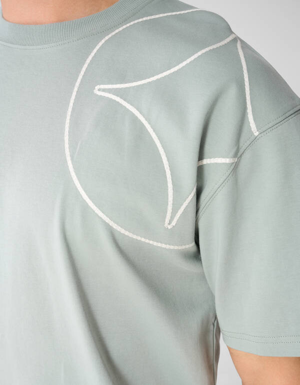 Stickerei Spark T-Shirt Hellgr&uuml;n SHOEBY MEN
