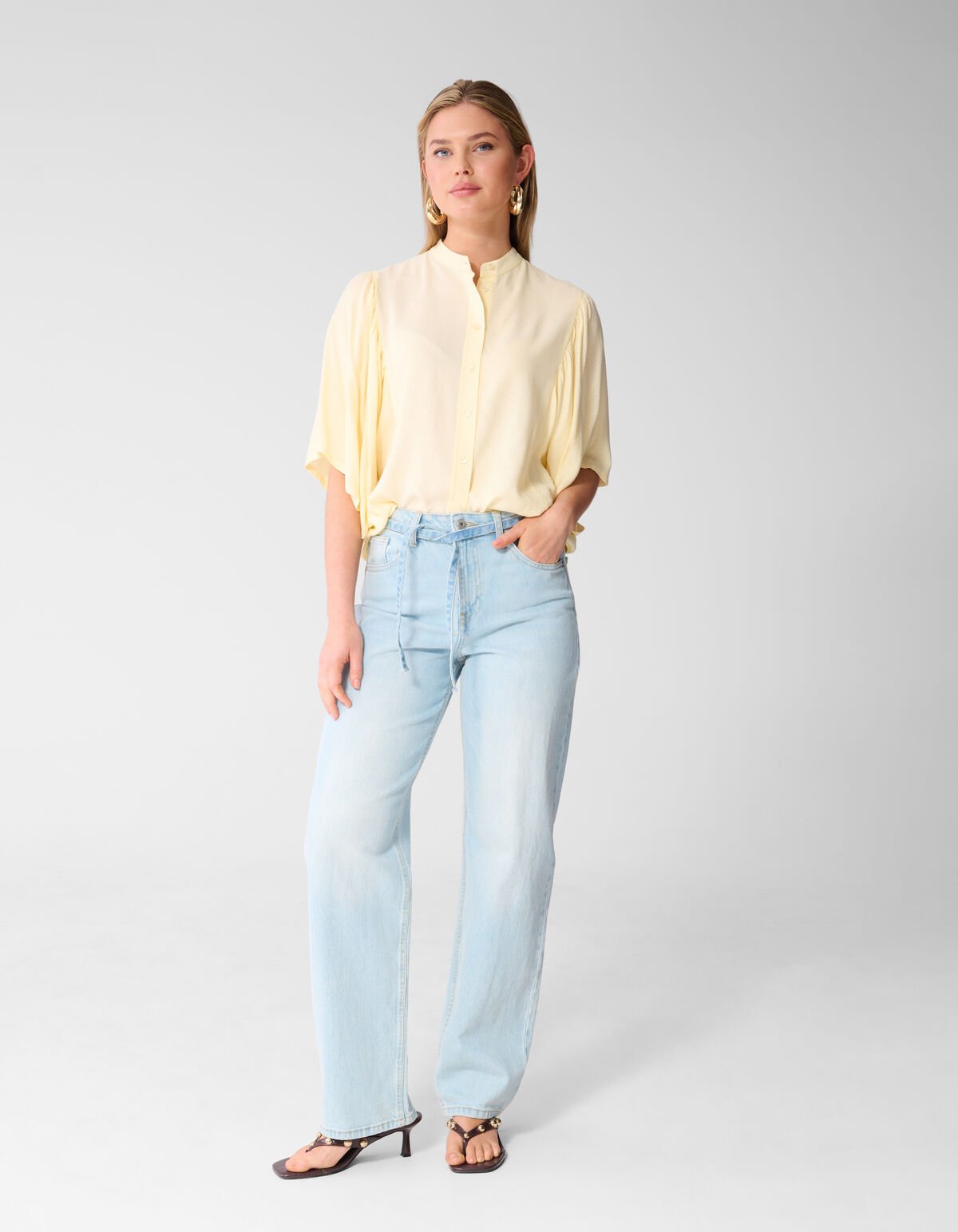 Flie&szlig;endes Oberteil Hellgelb SHOEBY WOMEN